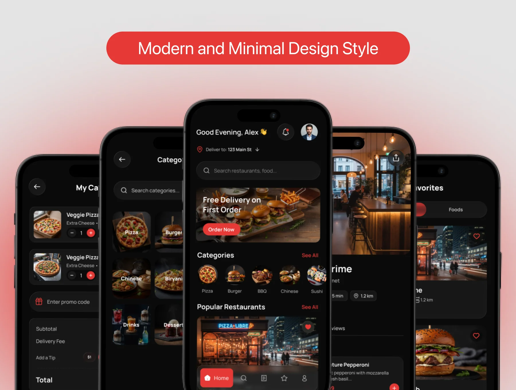 Bunzo — Fast Food Ordering App UI Kit 4