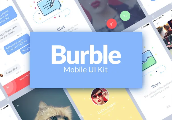 Burble Mobile UI Kit