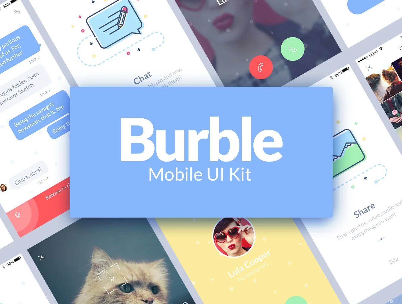 Burble Mobile UI Kit