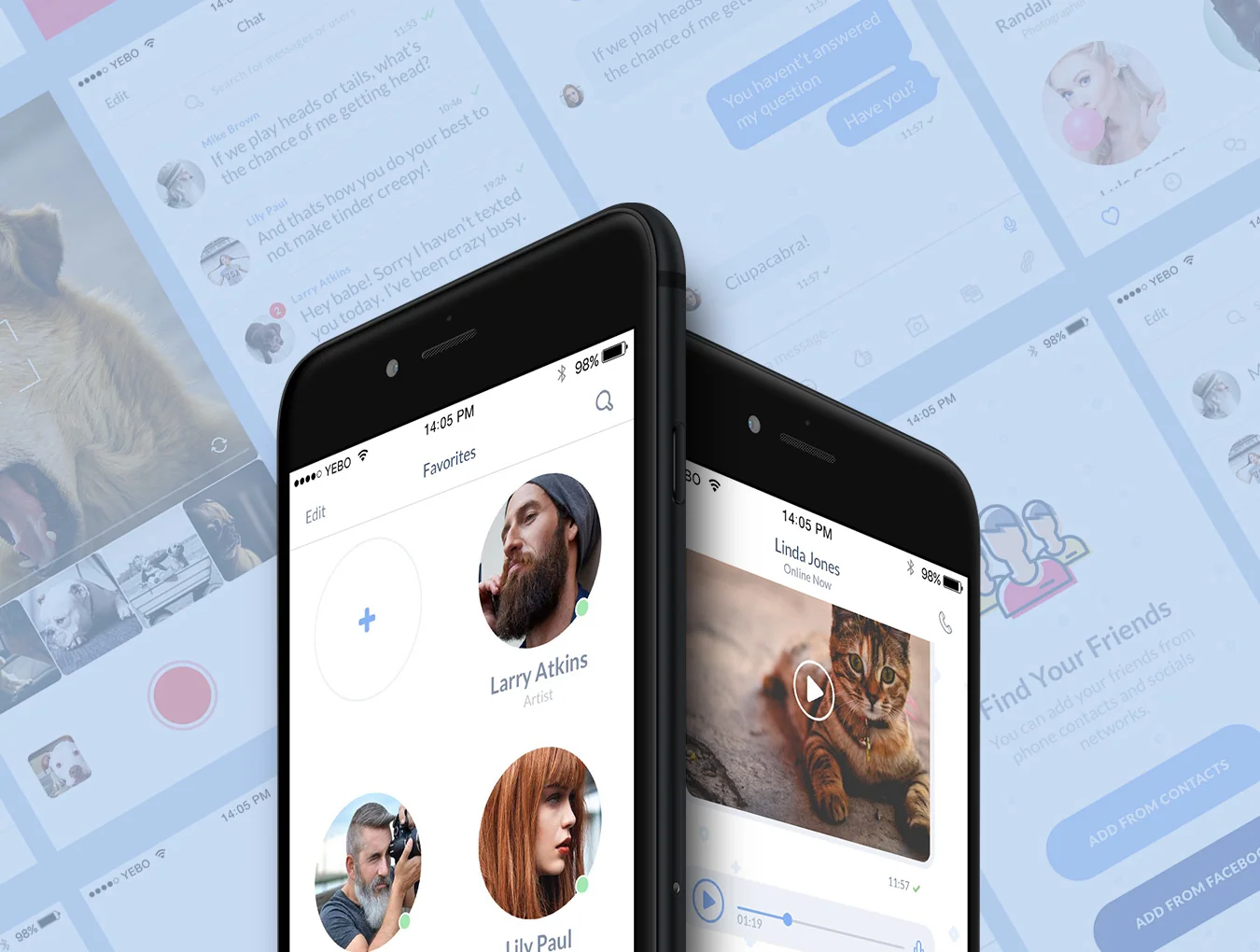 Burble Mobile UI Kit 2