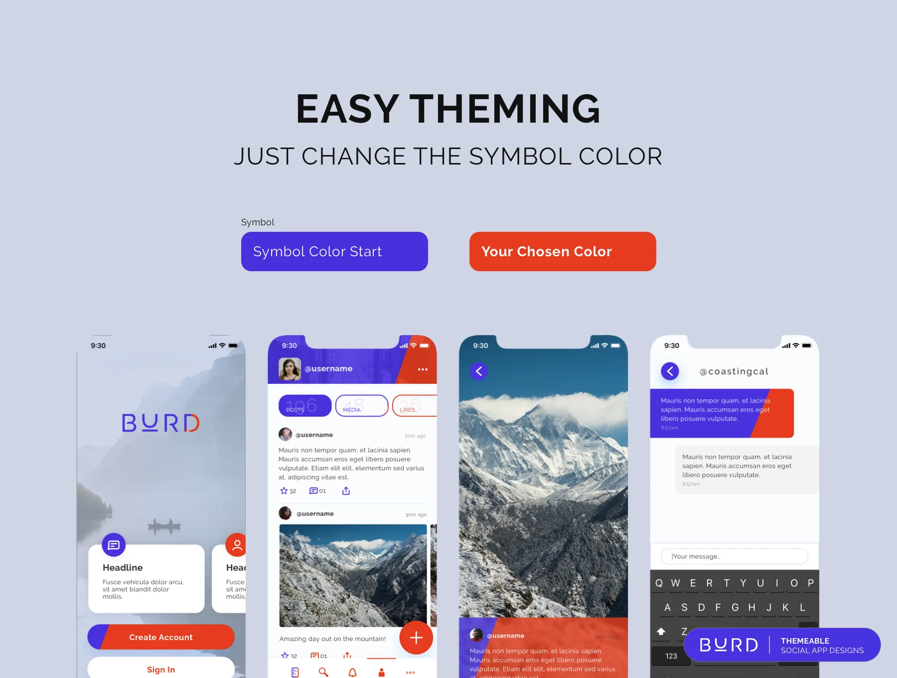 Burd Sketch Social UI Kit 3
