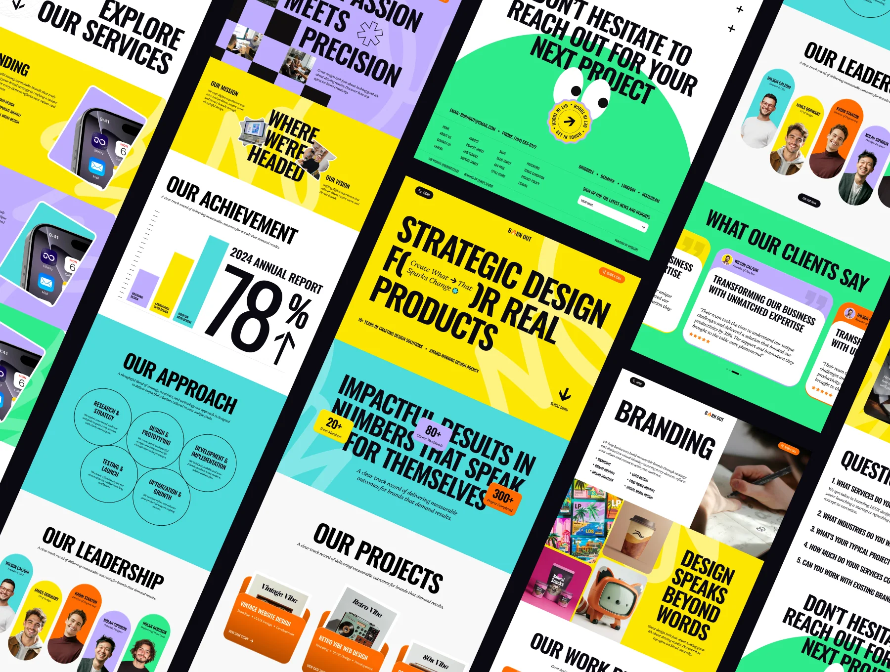 BurnOut - Creative Agency Website Template 2