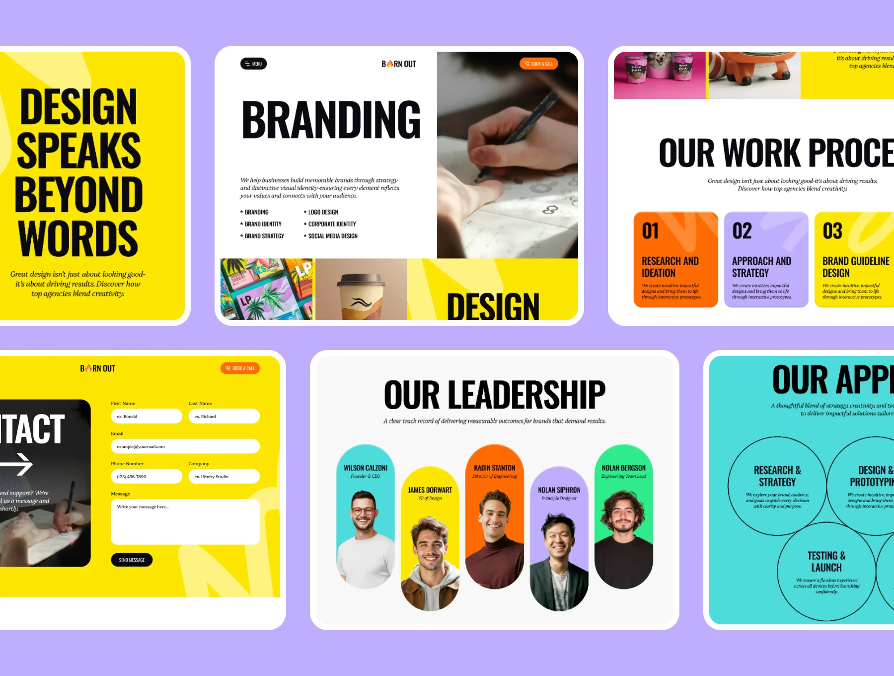 BurnOut - Creative Agency Website Template 3