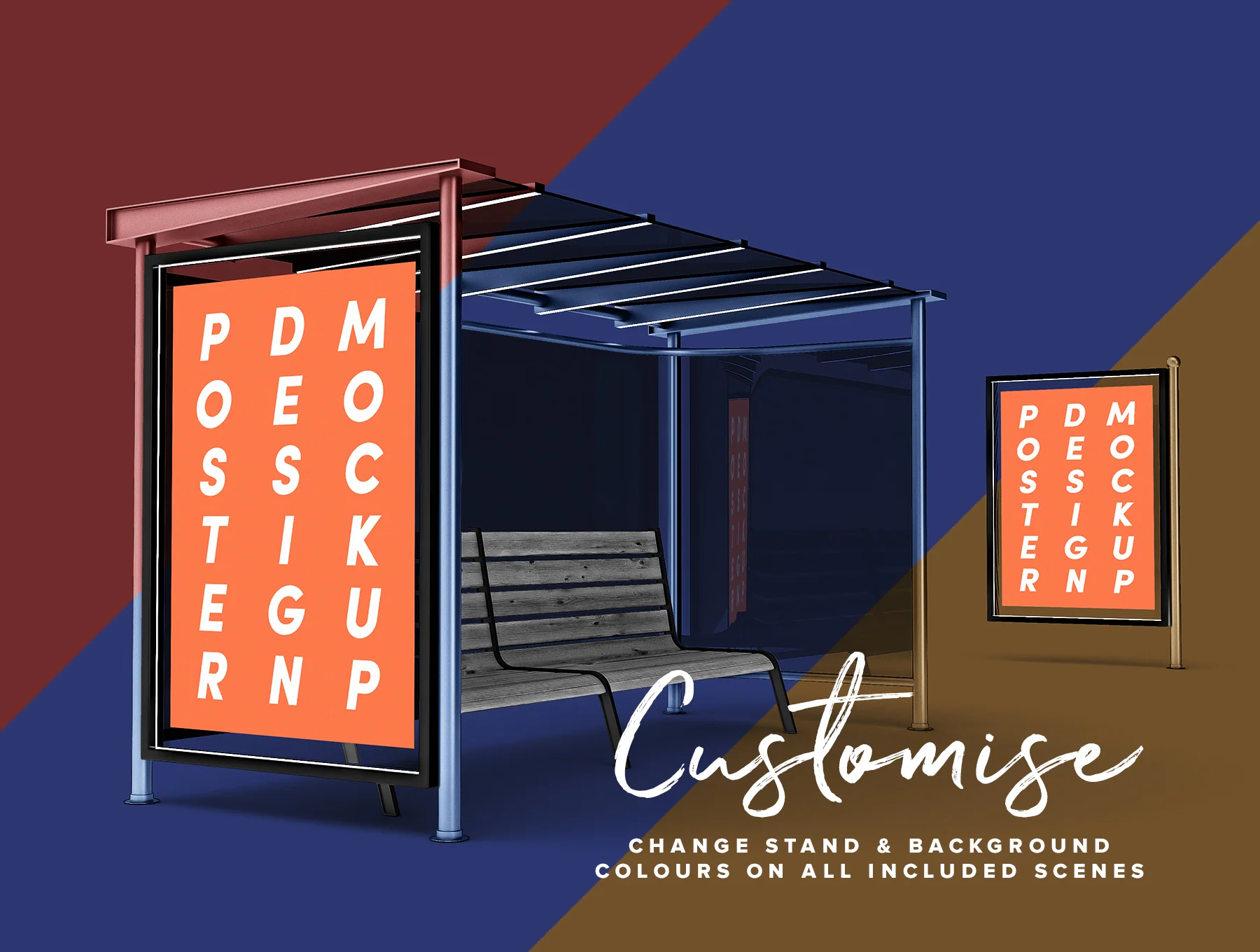 Bus Stop Poster Design Mockup 8