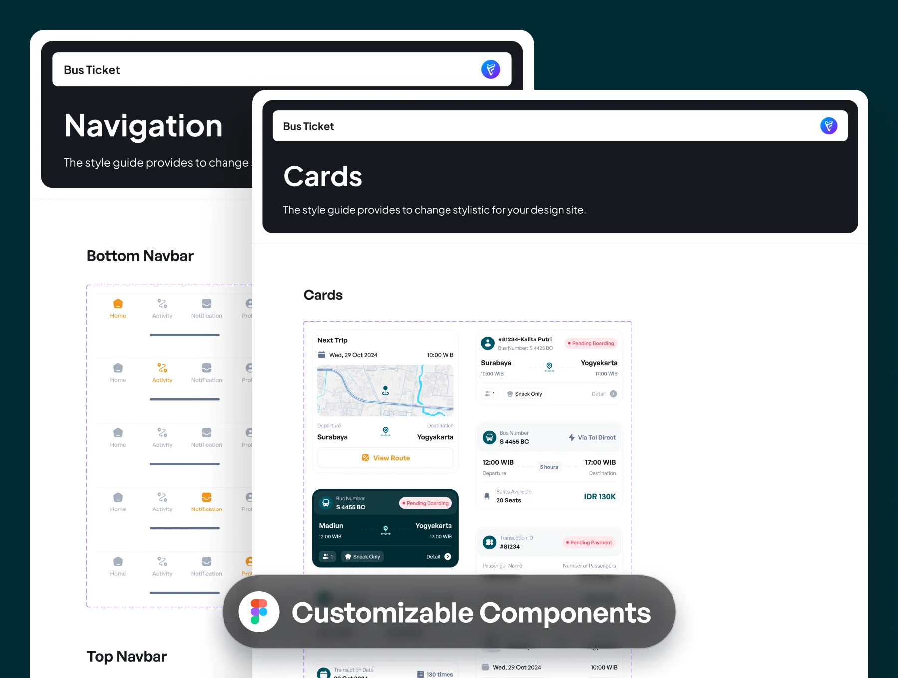 Bus Ticket Booking App UI Kit 5