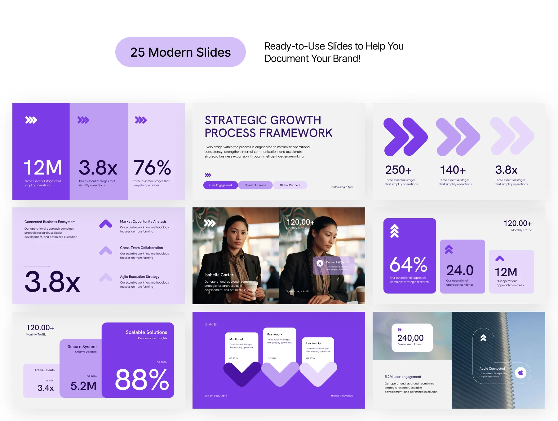 Business 3 Step Process PowerPoint 3