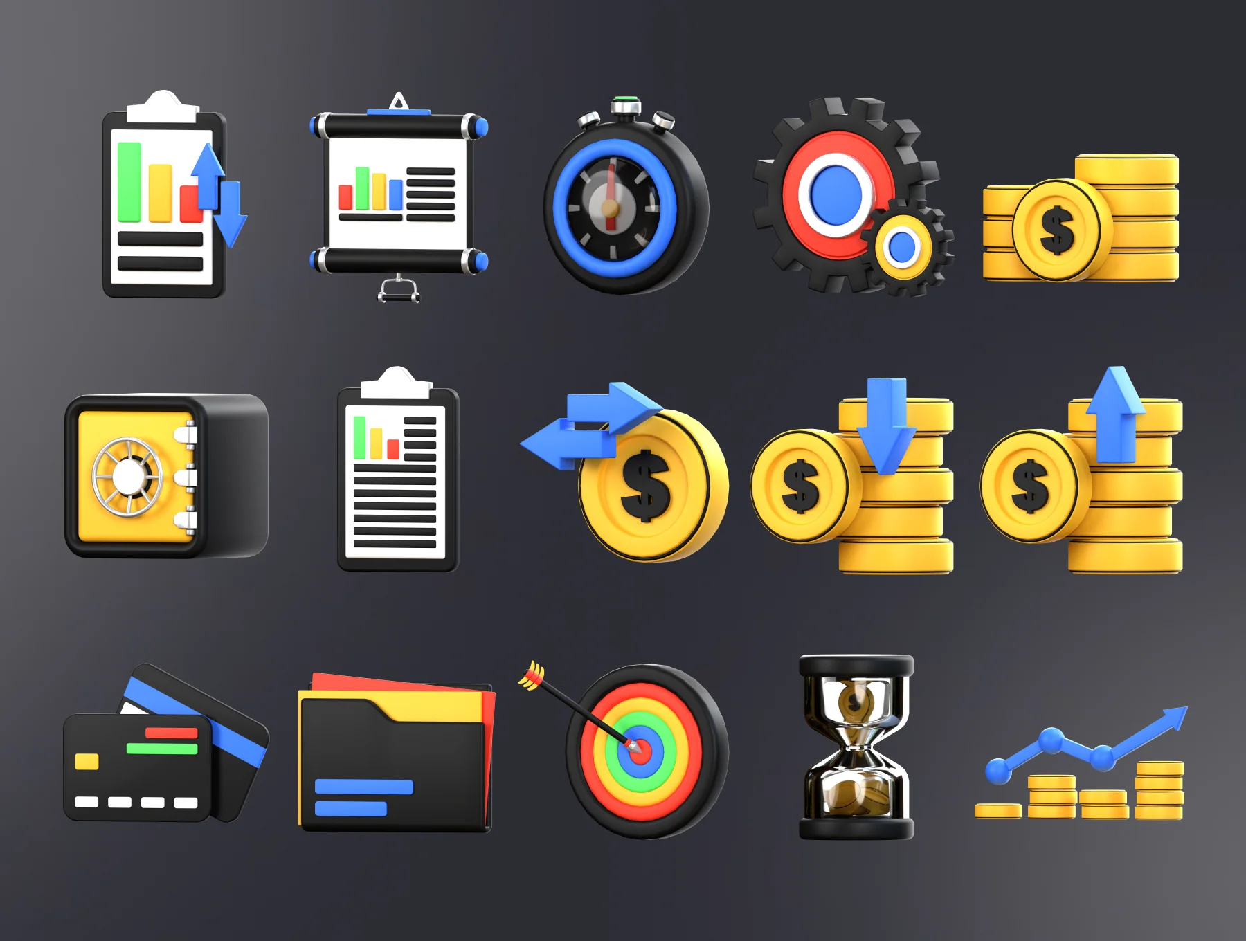 Business 3D 3D Illustration Pack 5