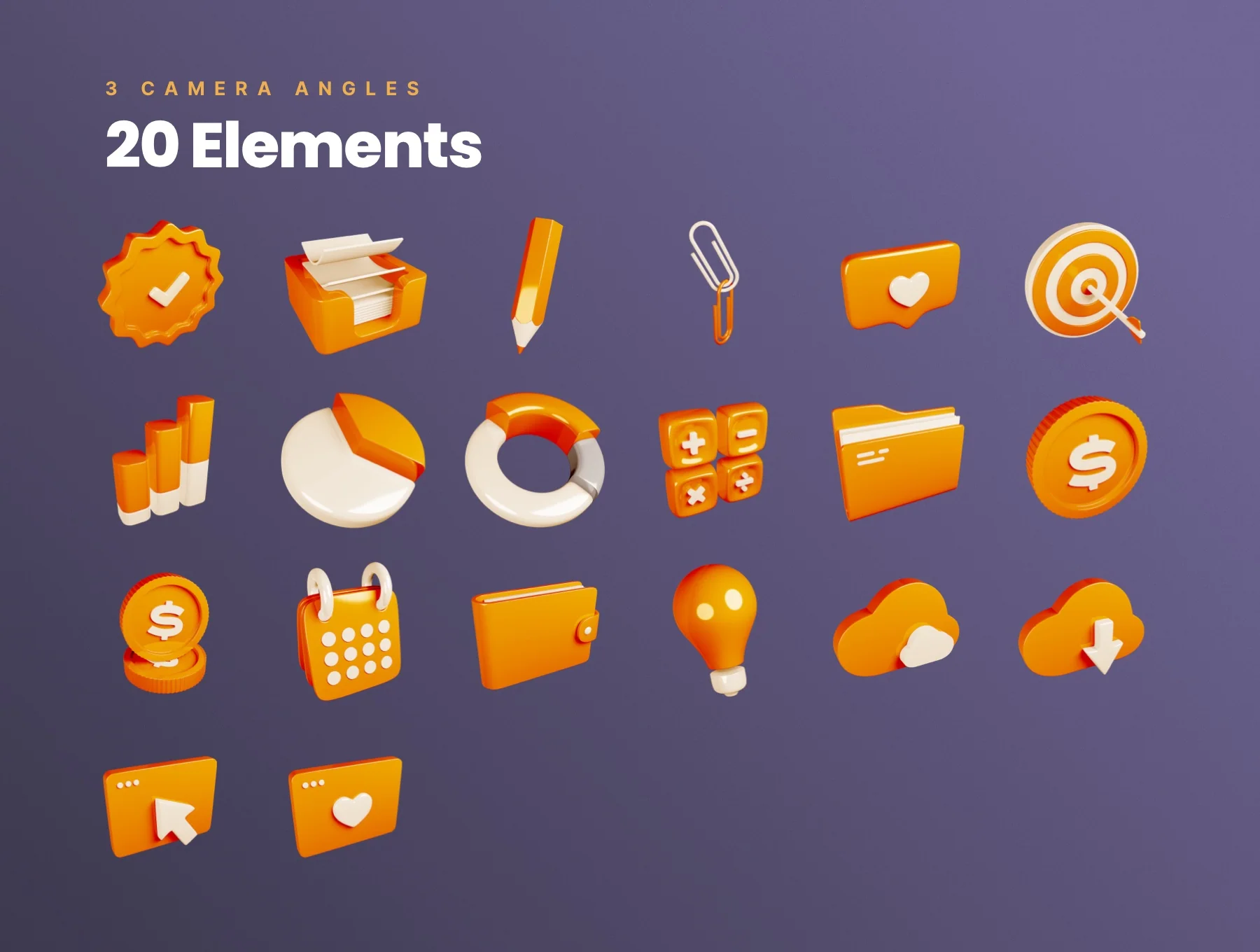 Business - 3D Elements Pack 6