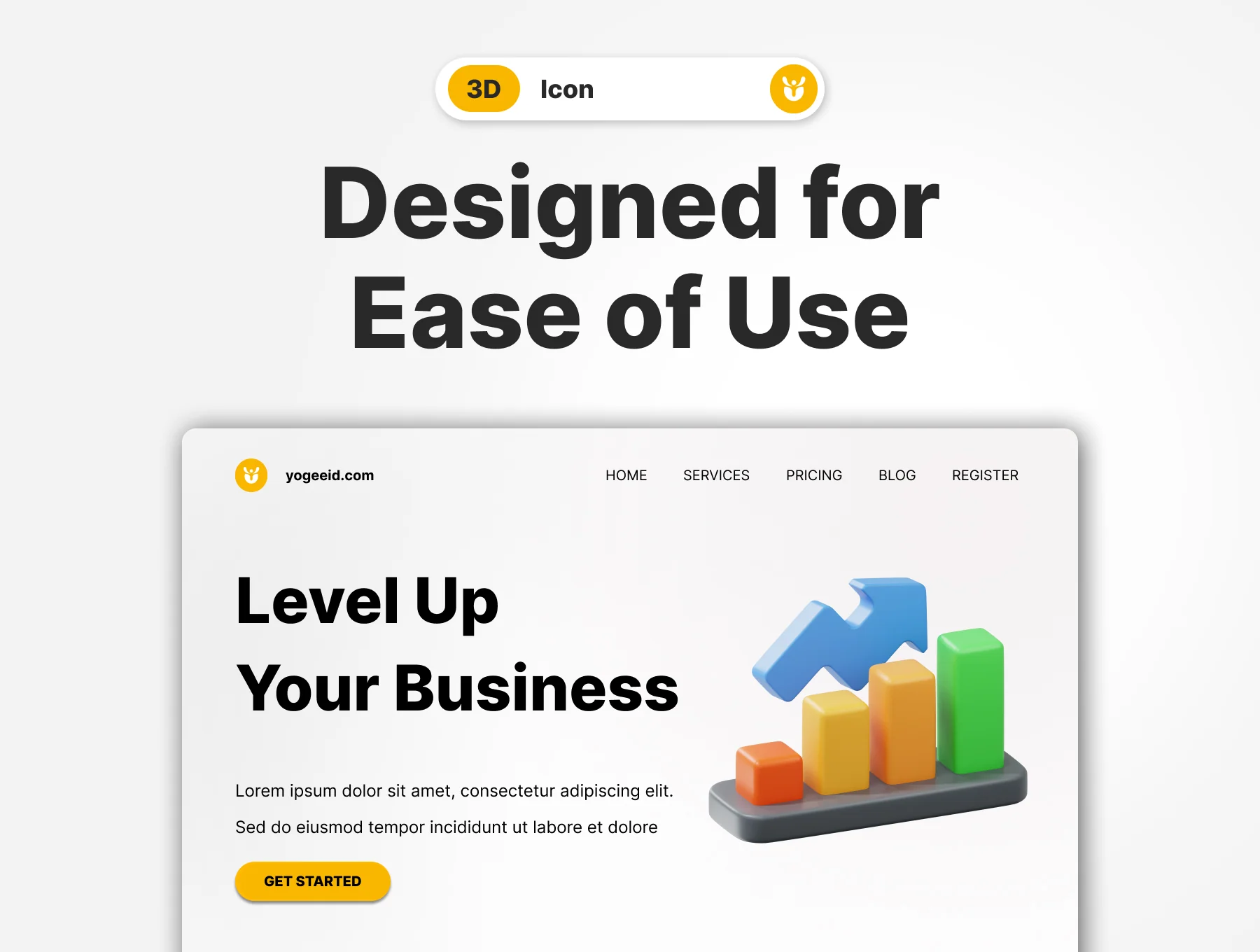 Business 3D Icon Pack – Finance, Office, Startup, Marketing 4