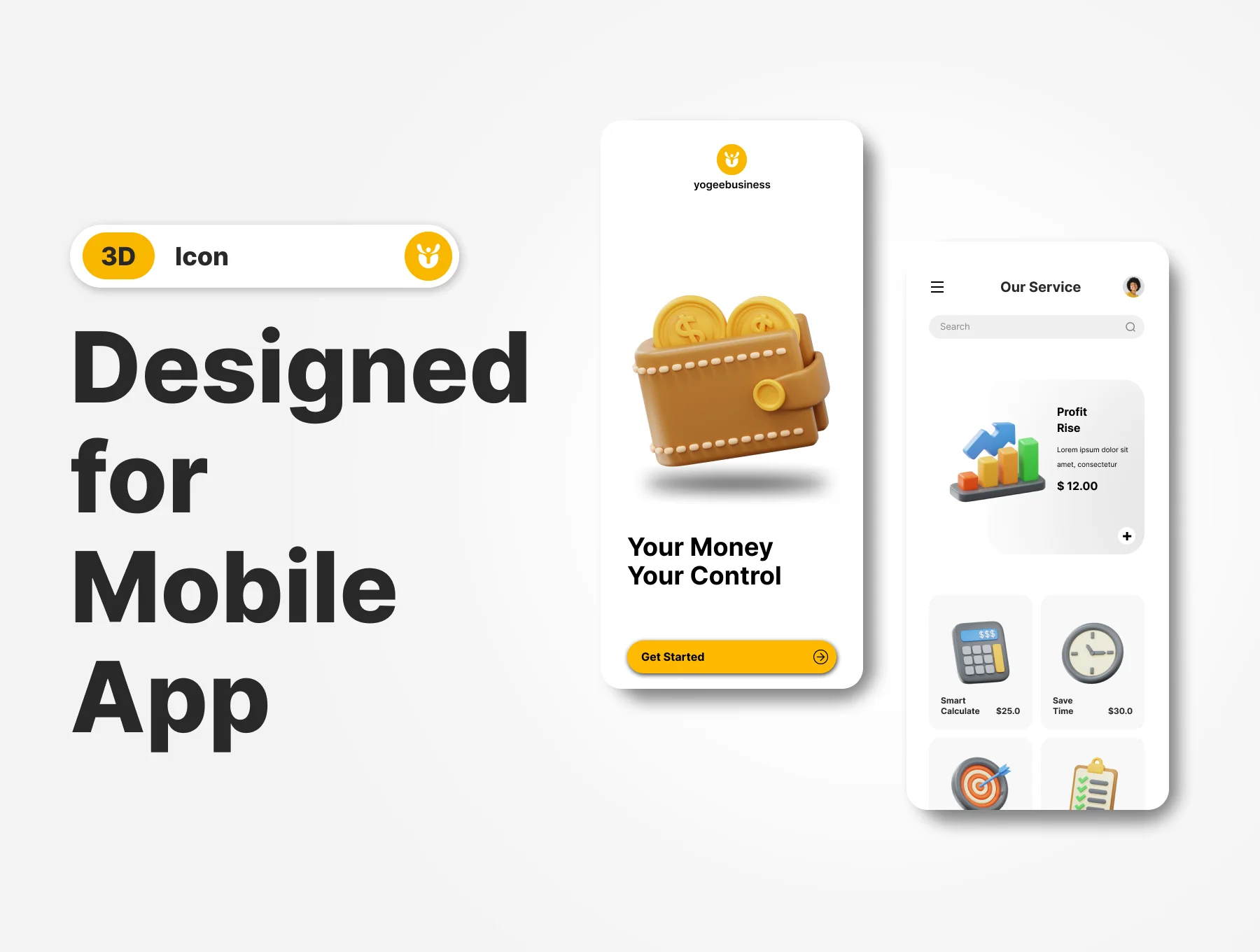 Business 3D Icon Pack – Finance, Office, Startup, Marketing 5