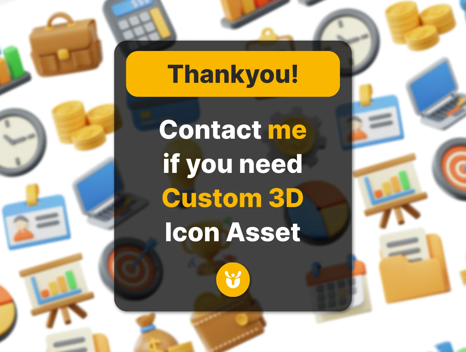 Business 3D Icon Pack – Finance, Office, Startup, Marketing 6
