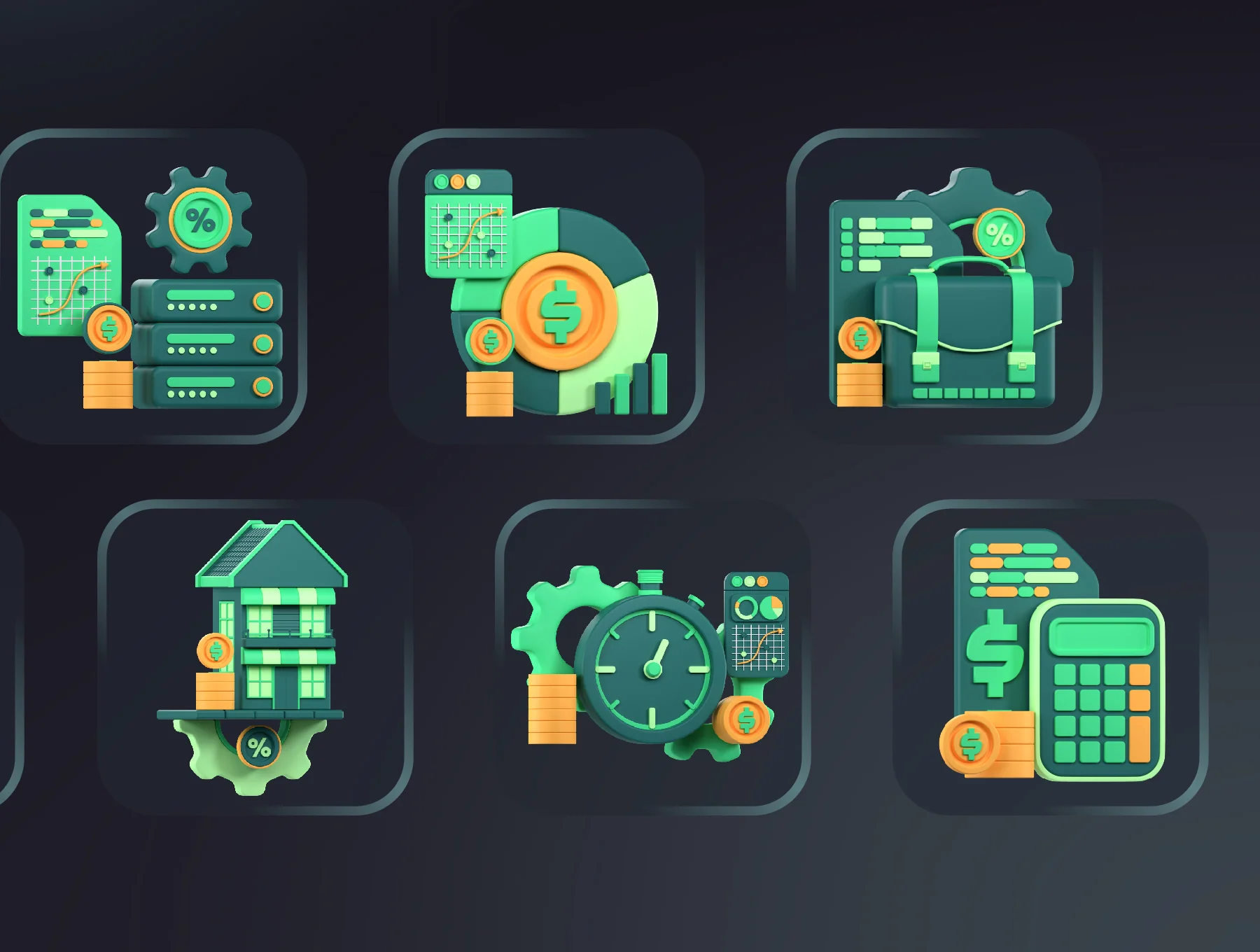 Business 3D Icon Packs 6