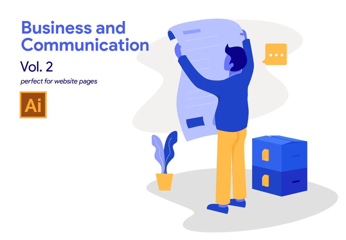 Business and Communication Illustration Vol 2