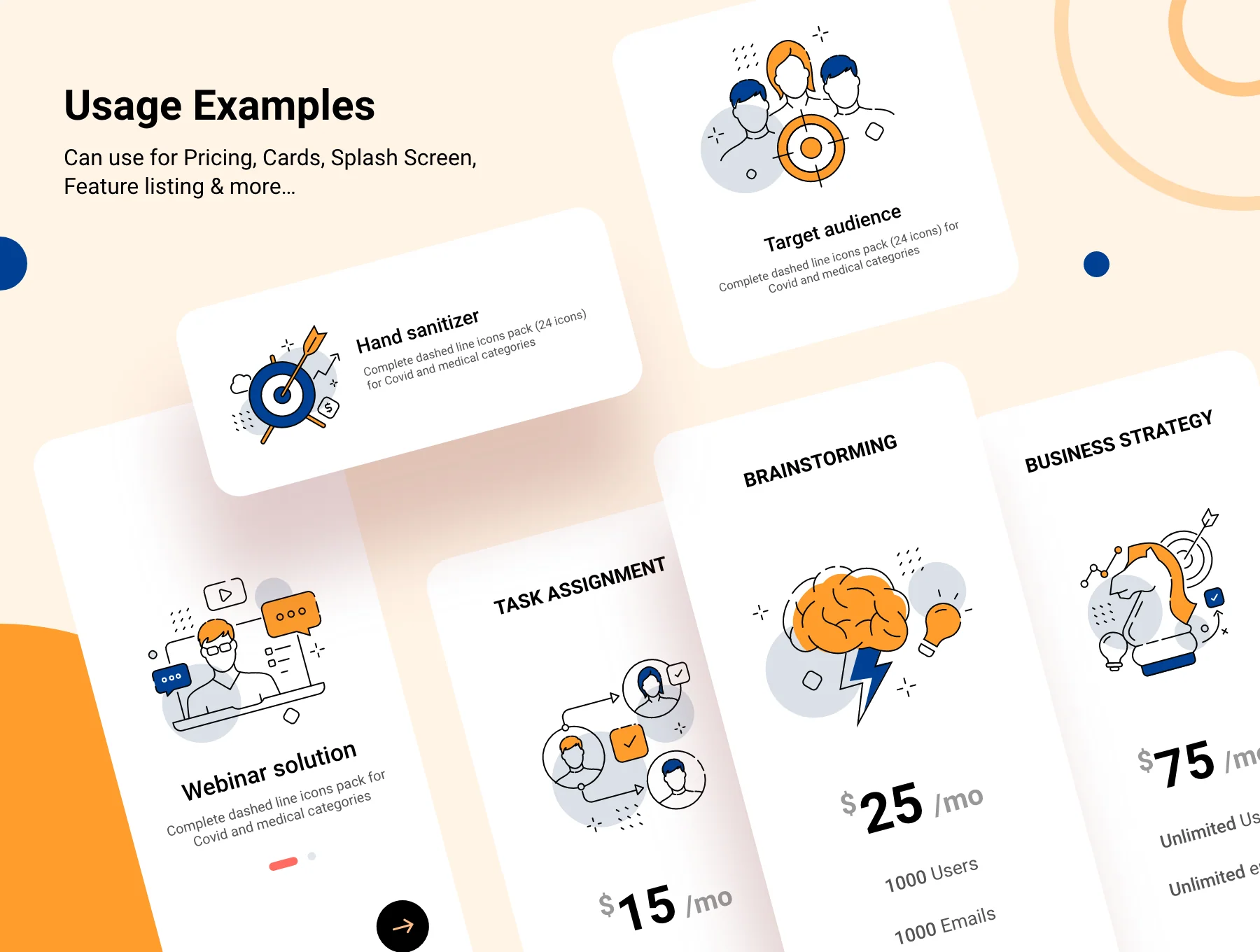 Business and management icon set 4