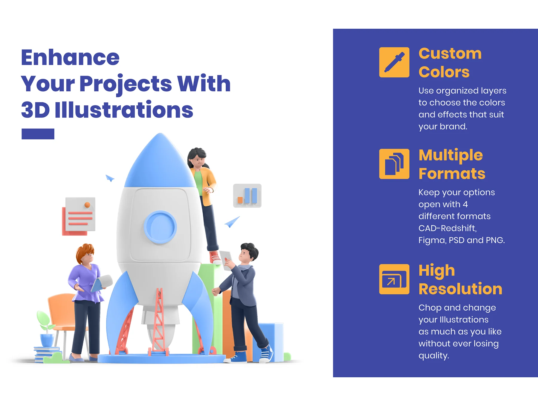 Business and Marketing 3D Illustration 2