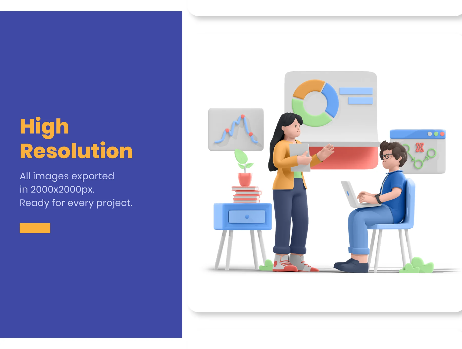 Business and Marketing 3D Illustration 4