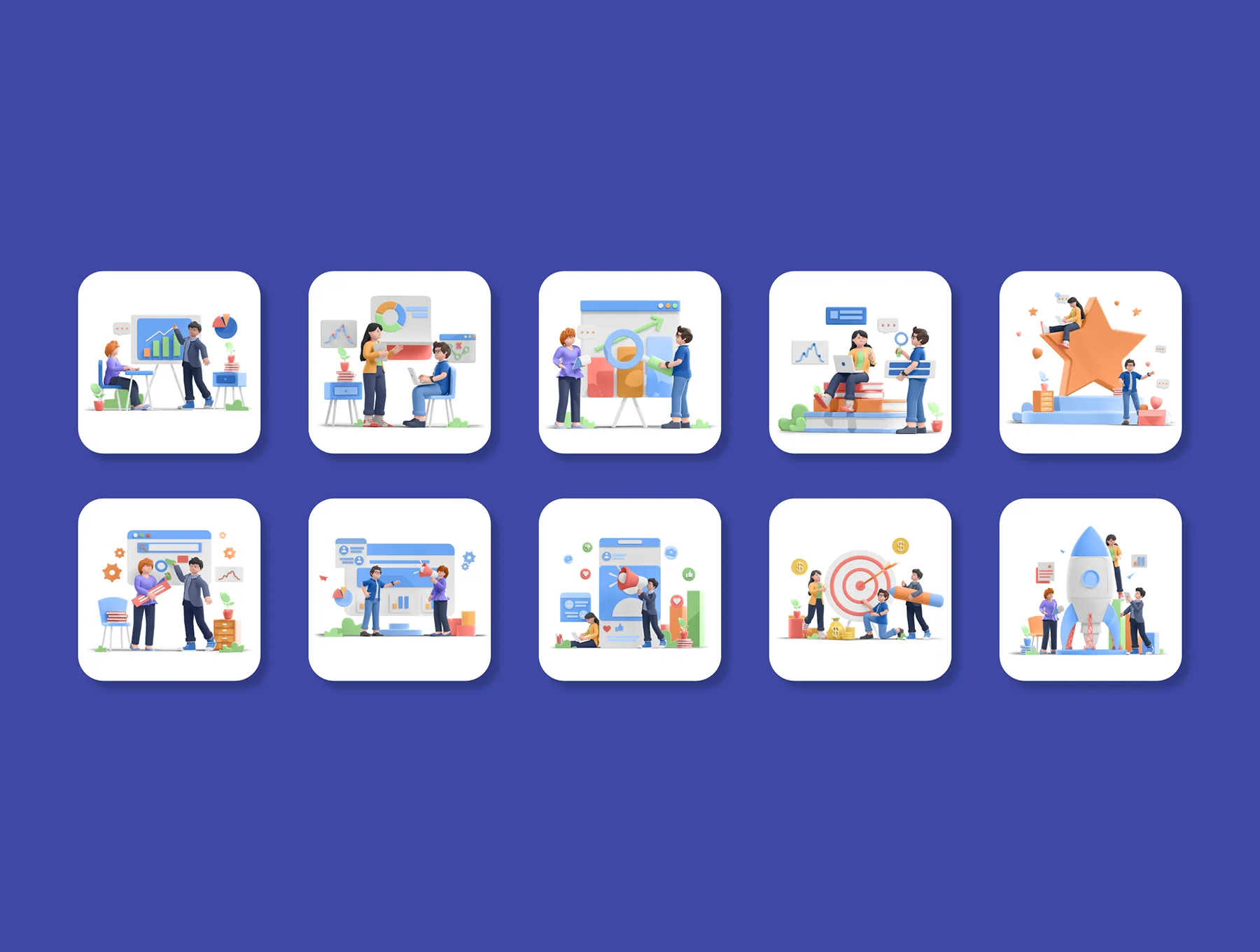 Business and Marketing 3D Illustration 5