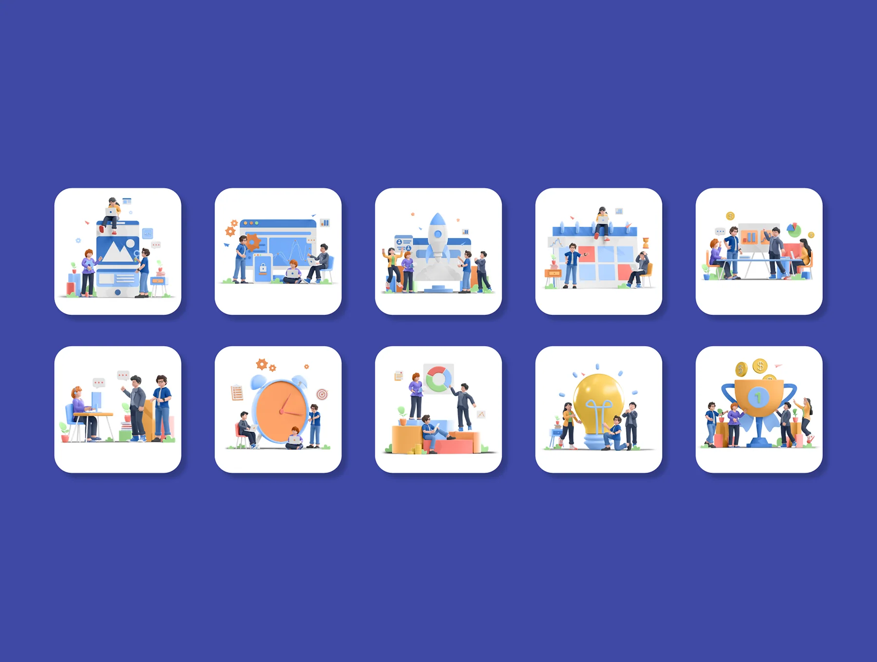 Business and Marketing 3D Illustration 6