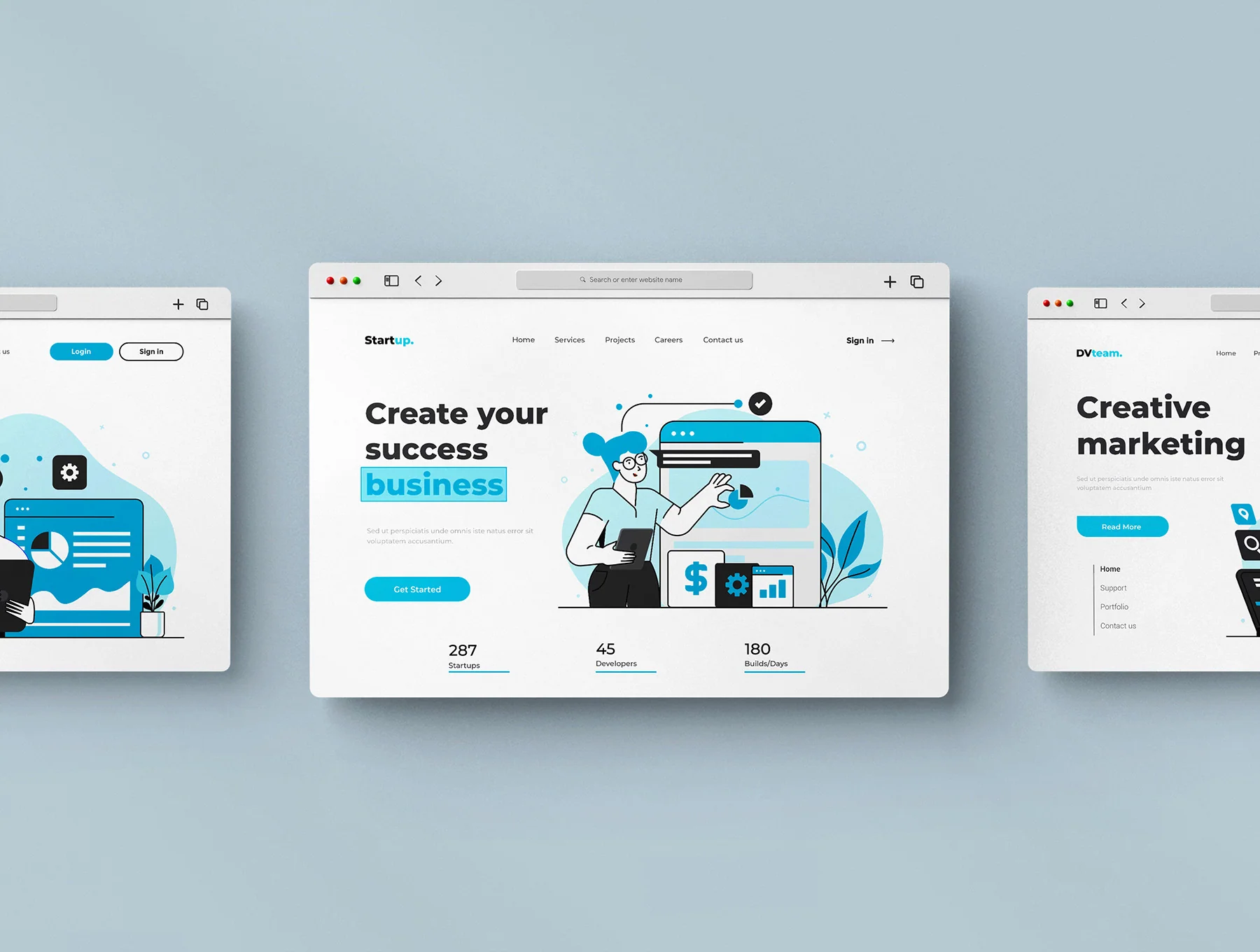 Business and Marketing illustrations set 3