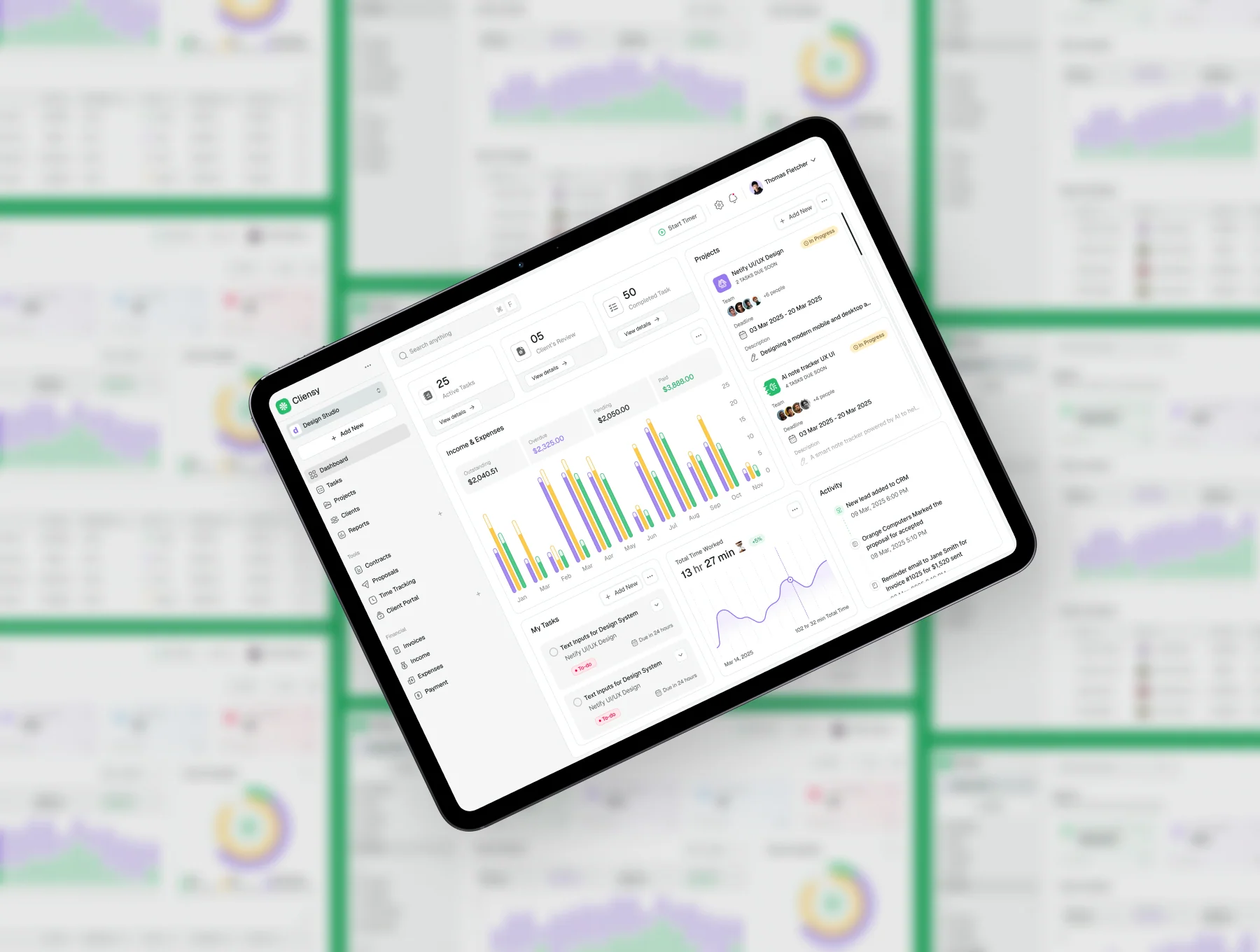Cliensy - SaaS CRM Dashboard UI Kit 5