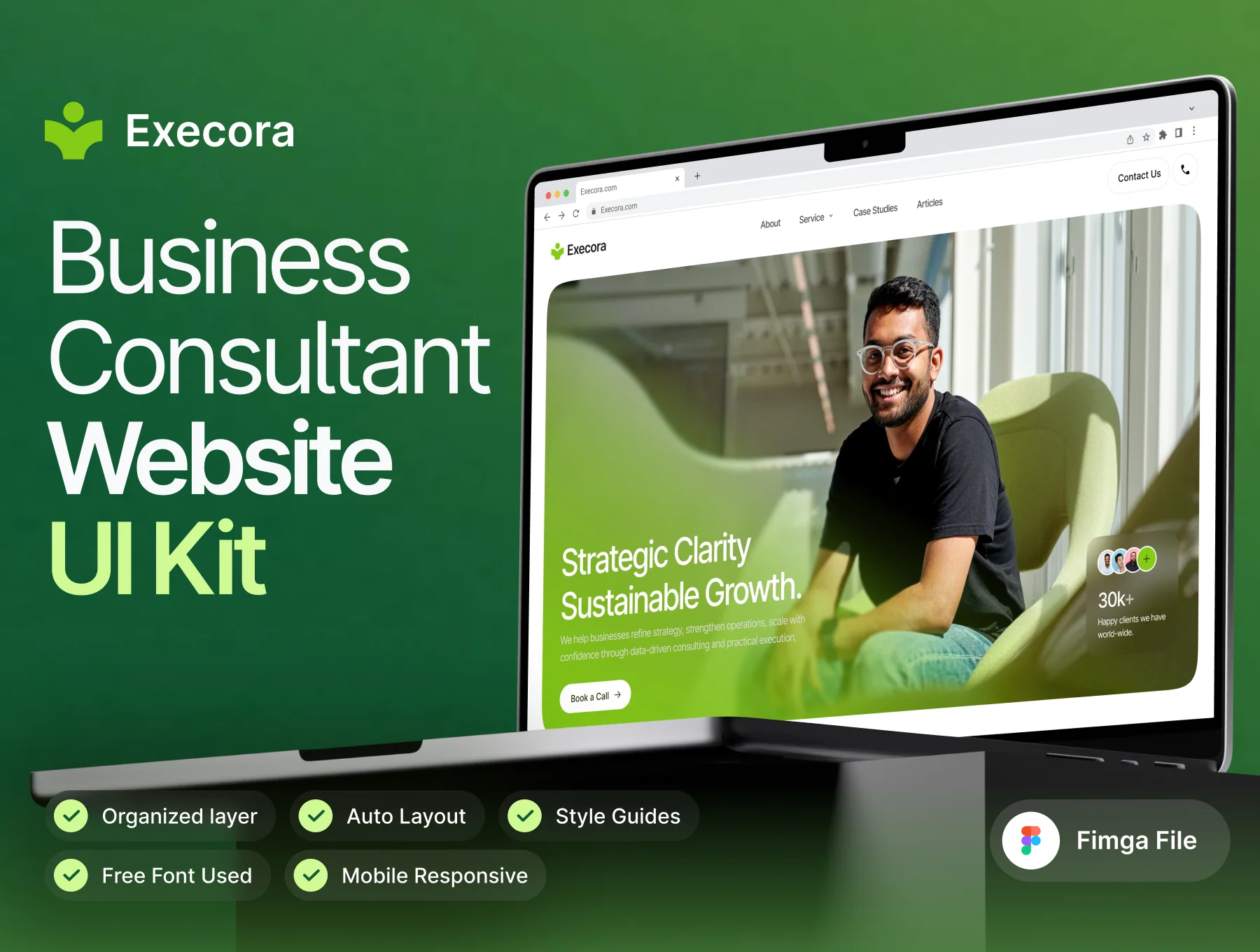 Business Consultant Website UI Kit