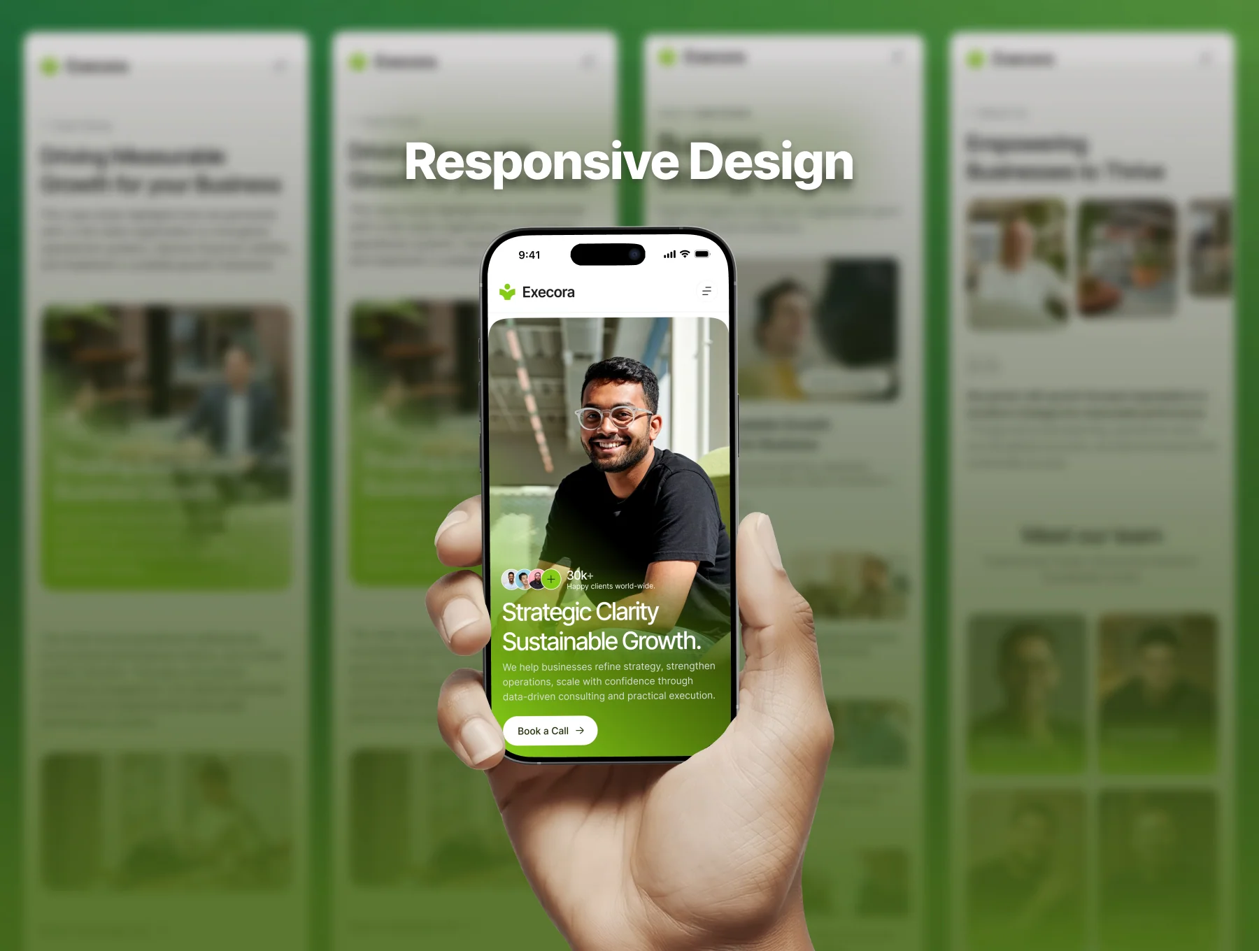 Business Consultant Website UI Kit 4