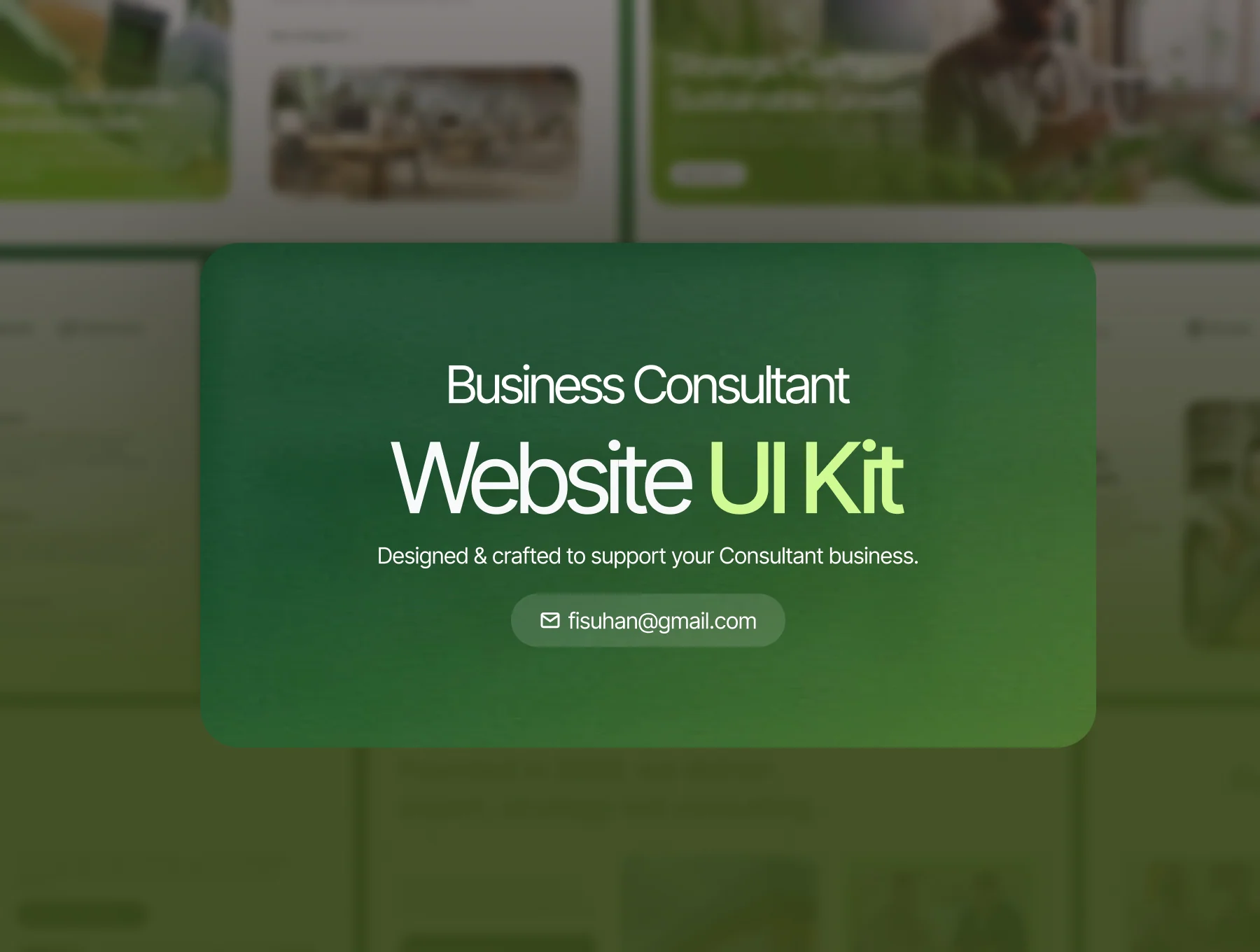 Business Consultant Website UI Kit 6