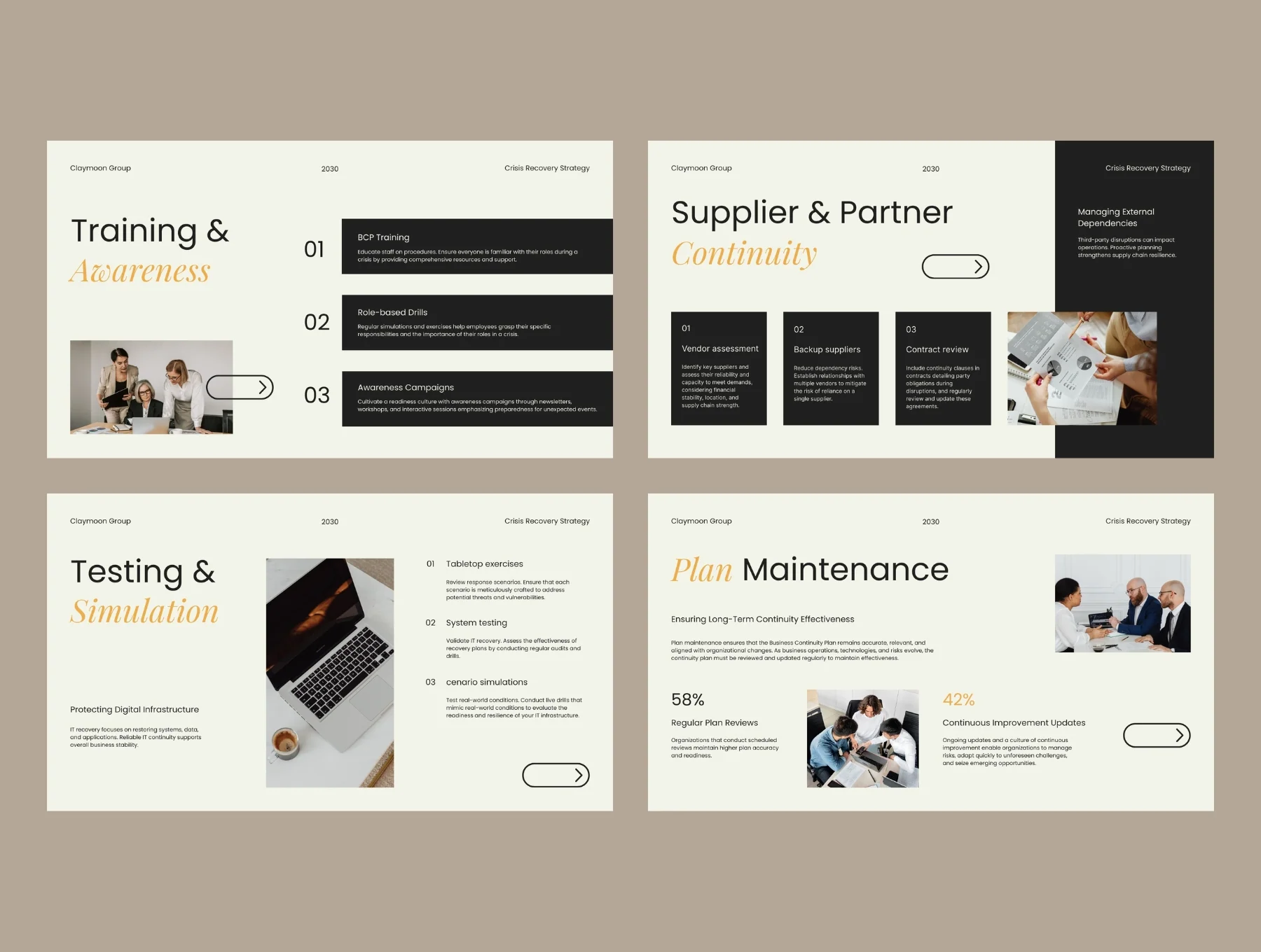 Business Continuity Strategy Deck 4