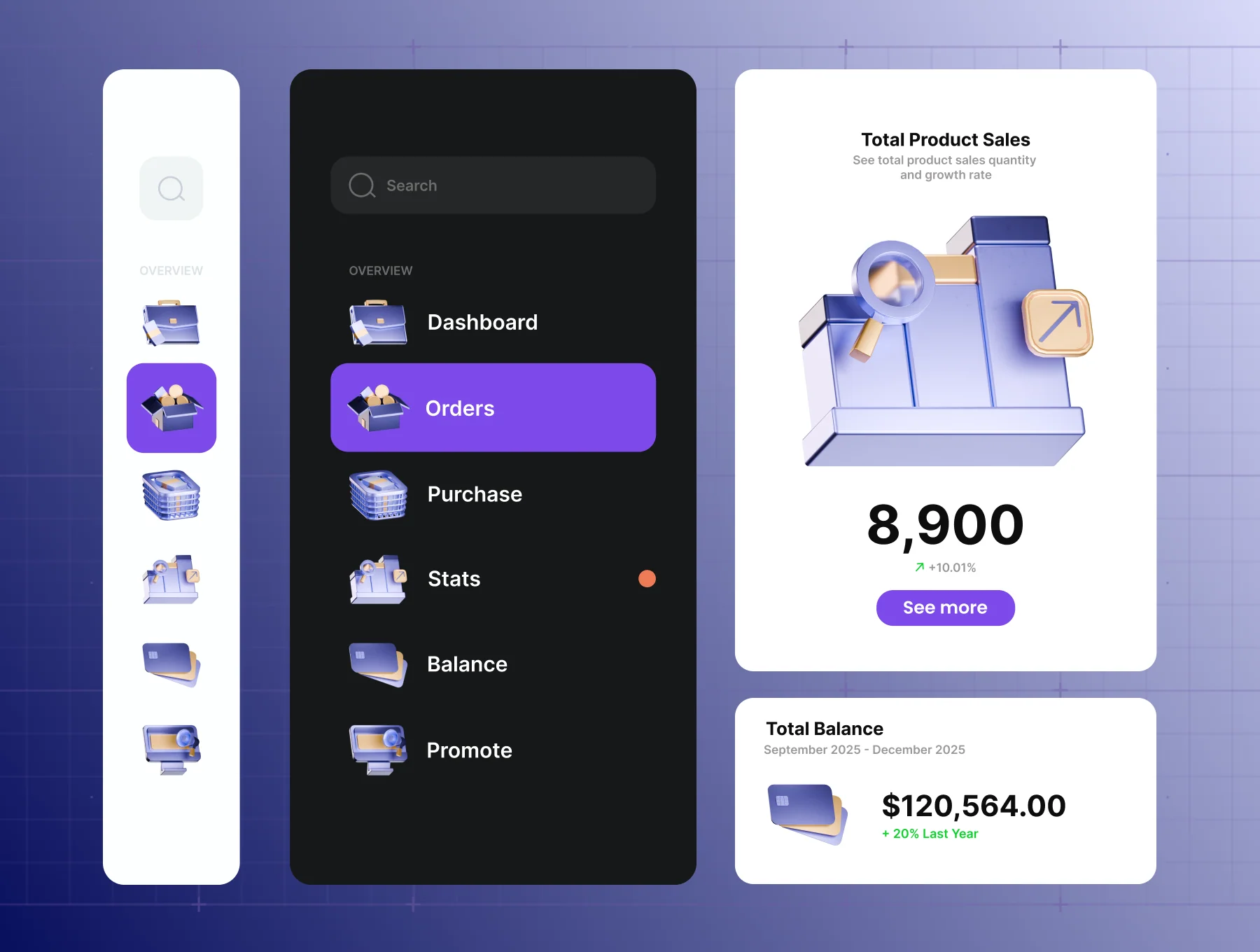 Business Dashboard 3D Icon 5