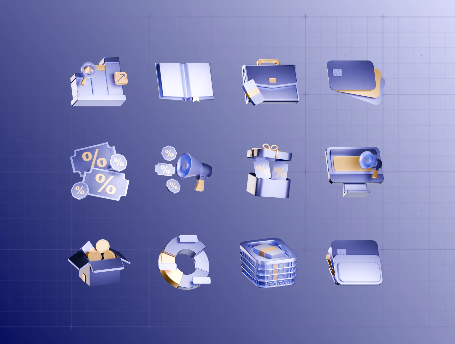Business Dashboard 3D Icon 6