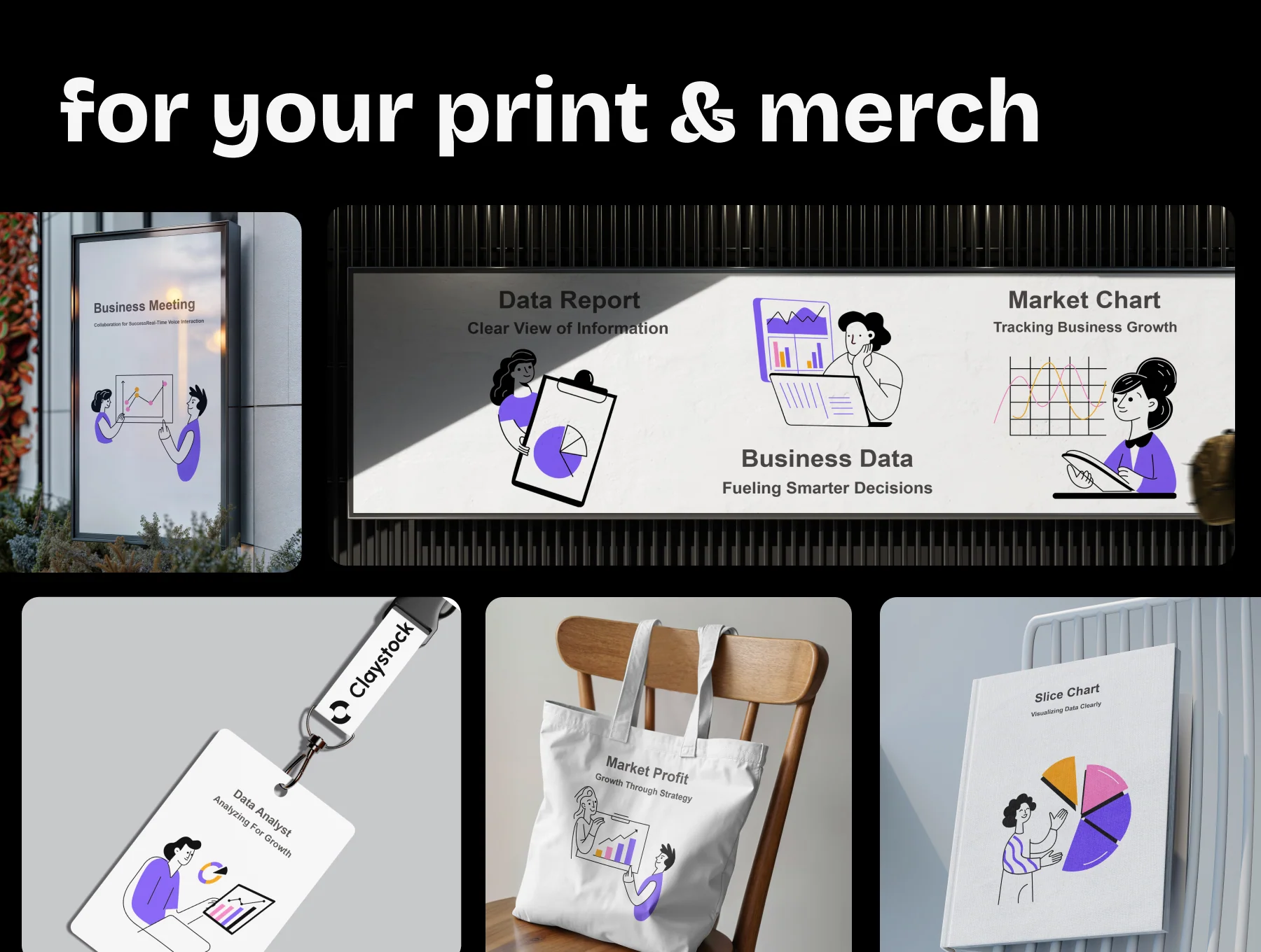 Business Data Illustration Set 2