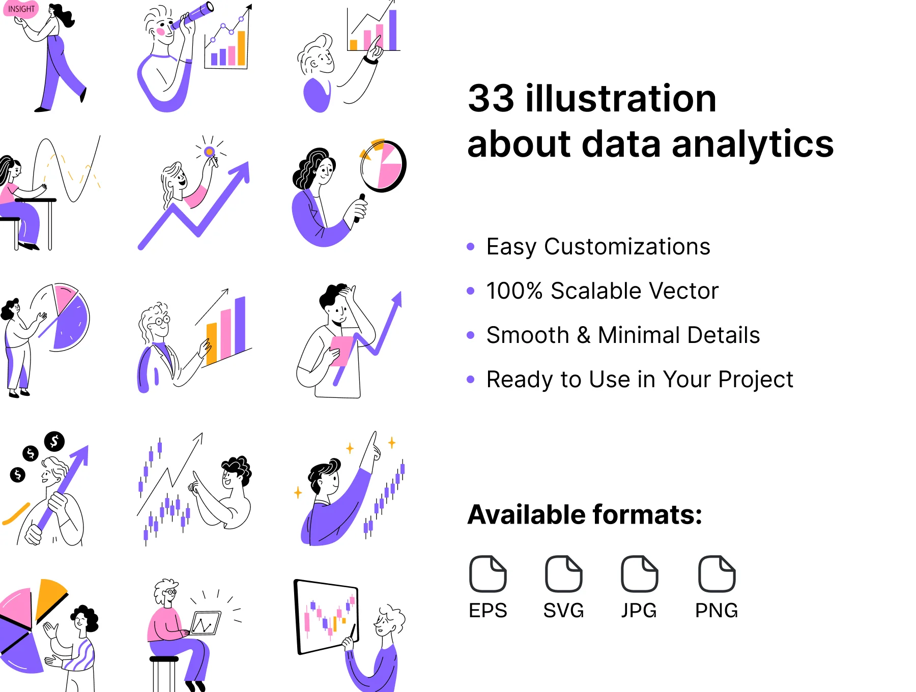 Business Data Illustration Set 4