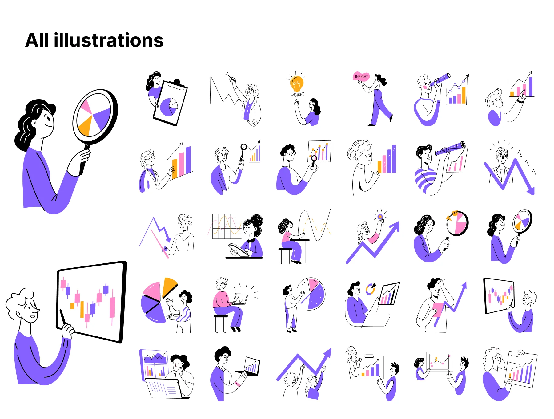Business Data Illustration Set 5