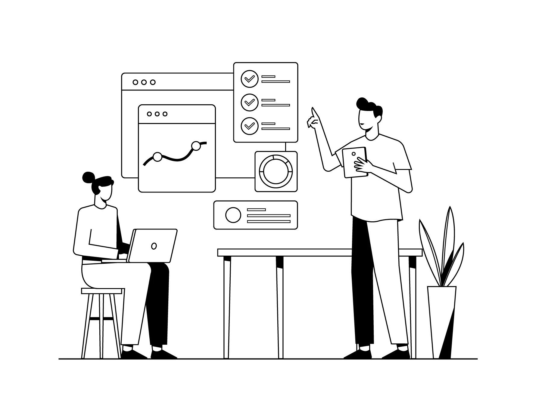Business Discussion Illustration Kit 5