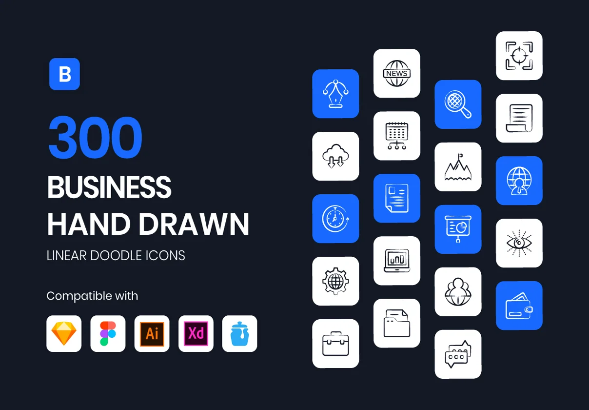 Business Doodle Icons