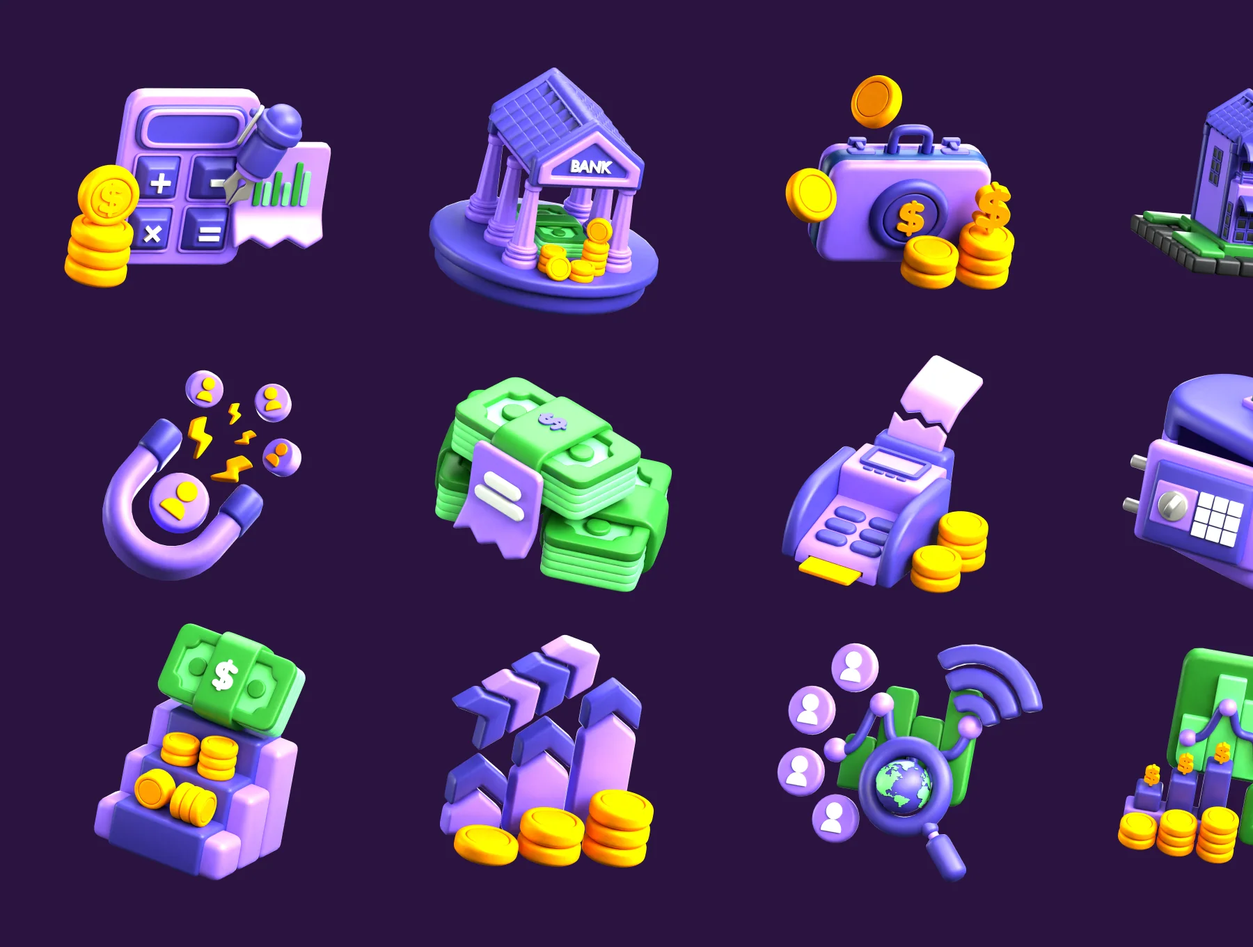 Business & Finance 3D Icon Pack 5