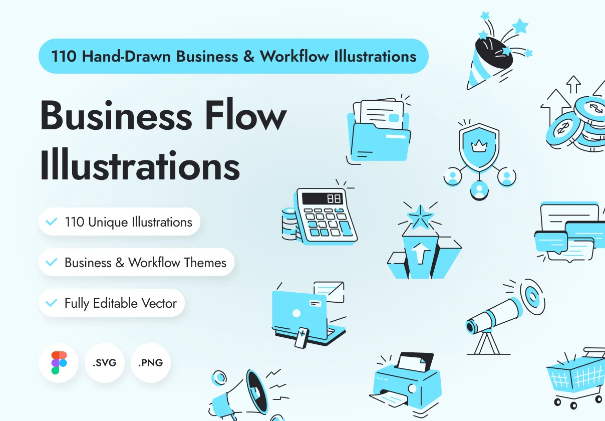 Business Flow Illustrations