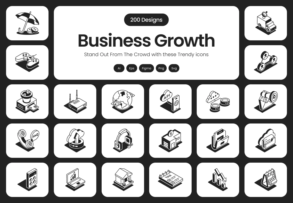 Business Growth Icons