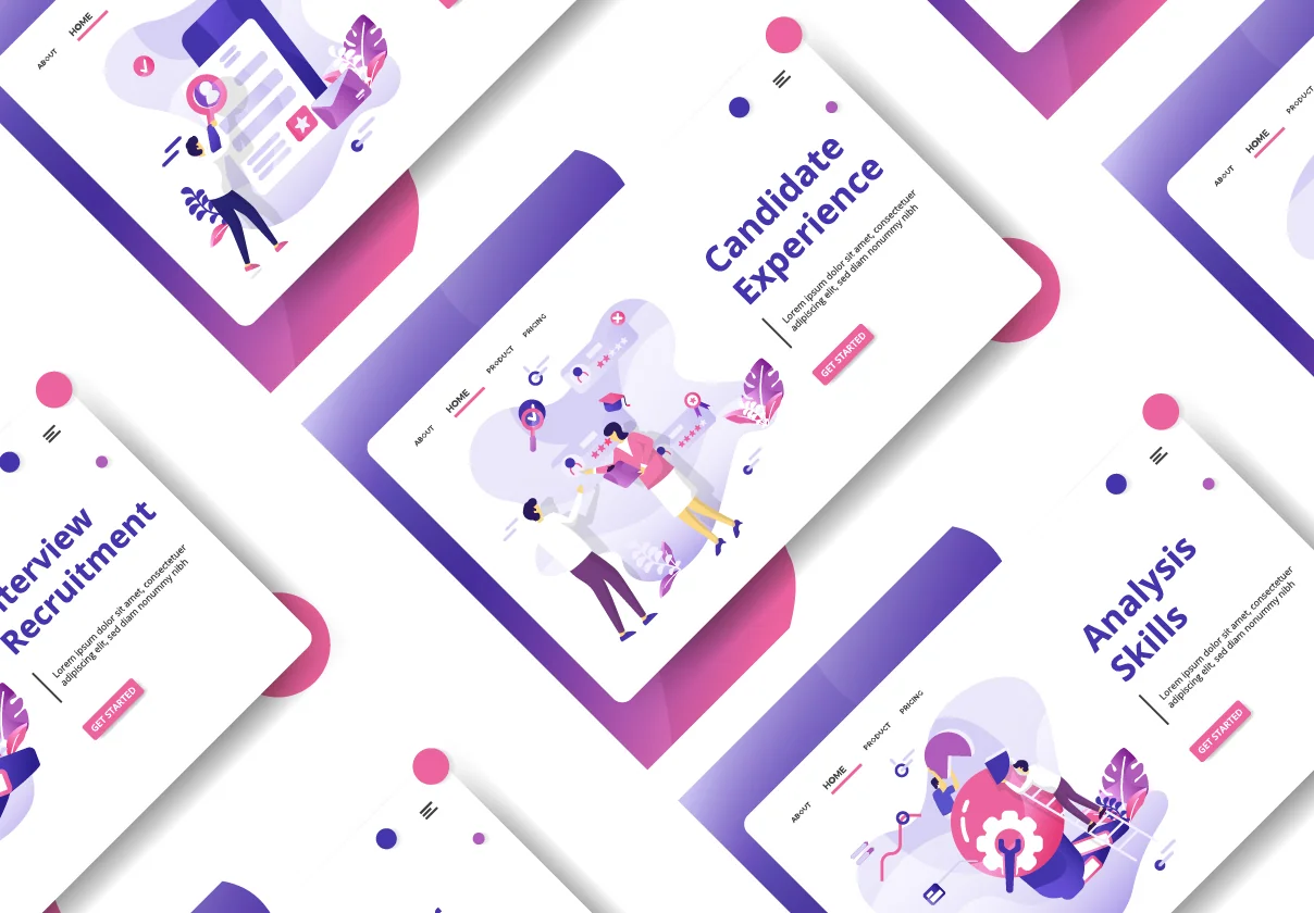 Business Head Hunting sets Illustration