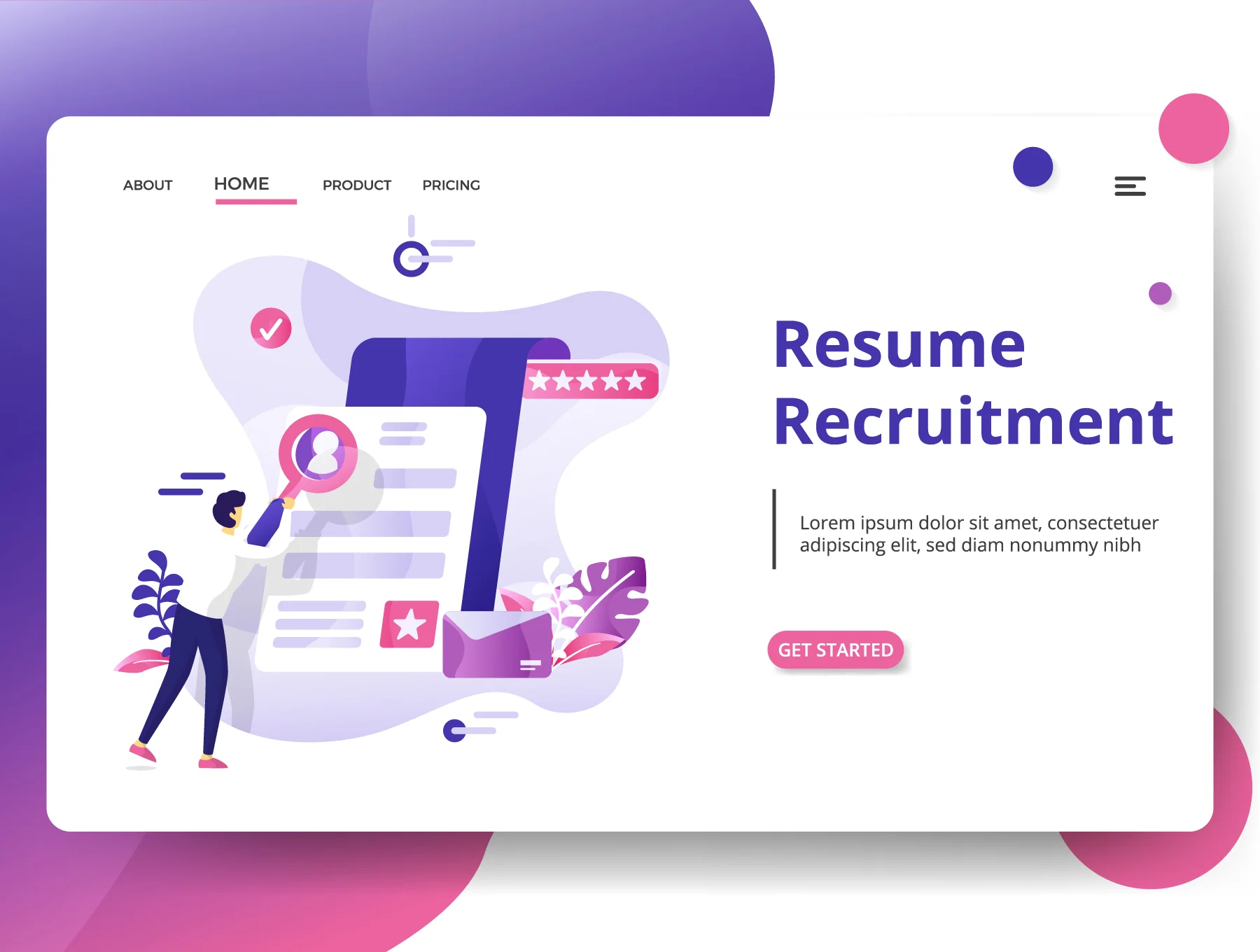 Business Head Hunting sets Illustration