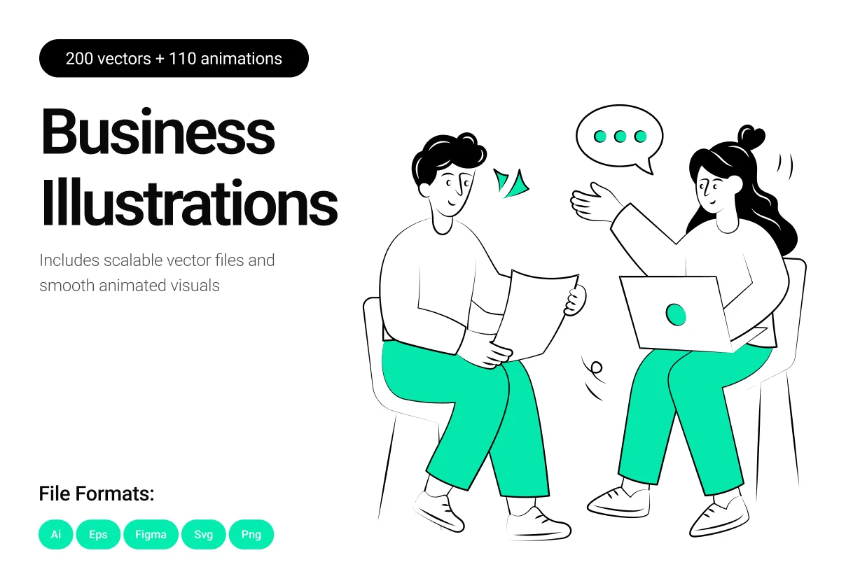 Business Illustrations Bundle