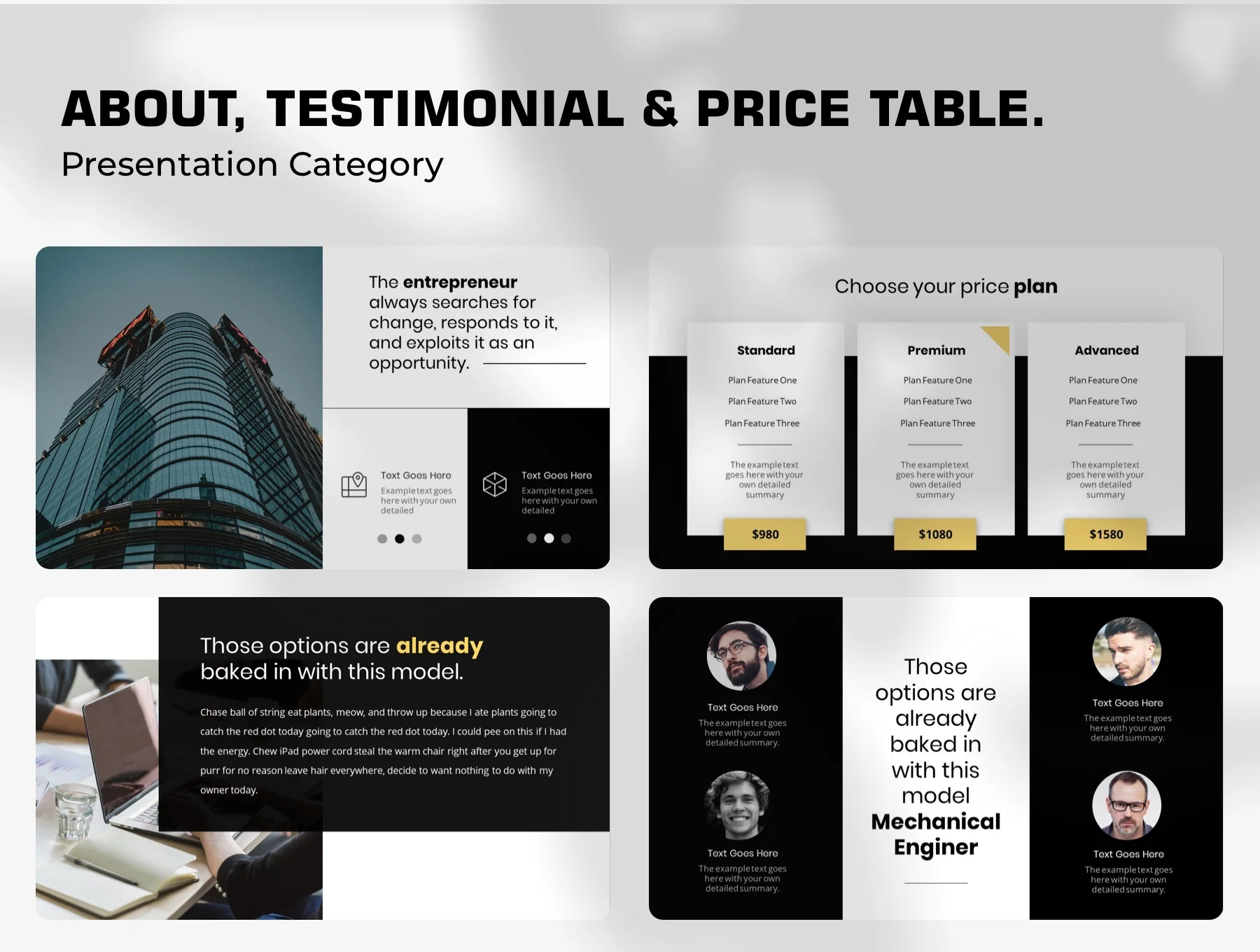 Business - Unique Business Presentation Template 3