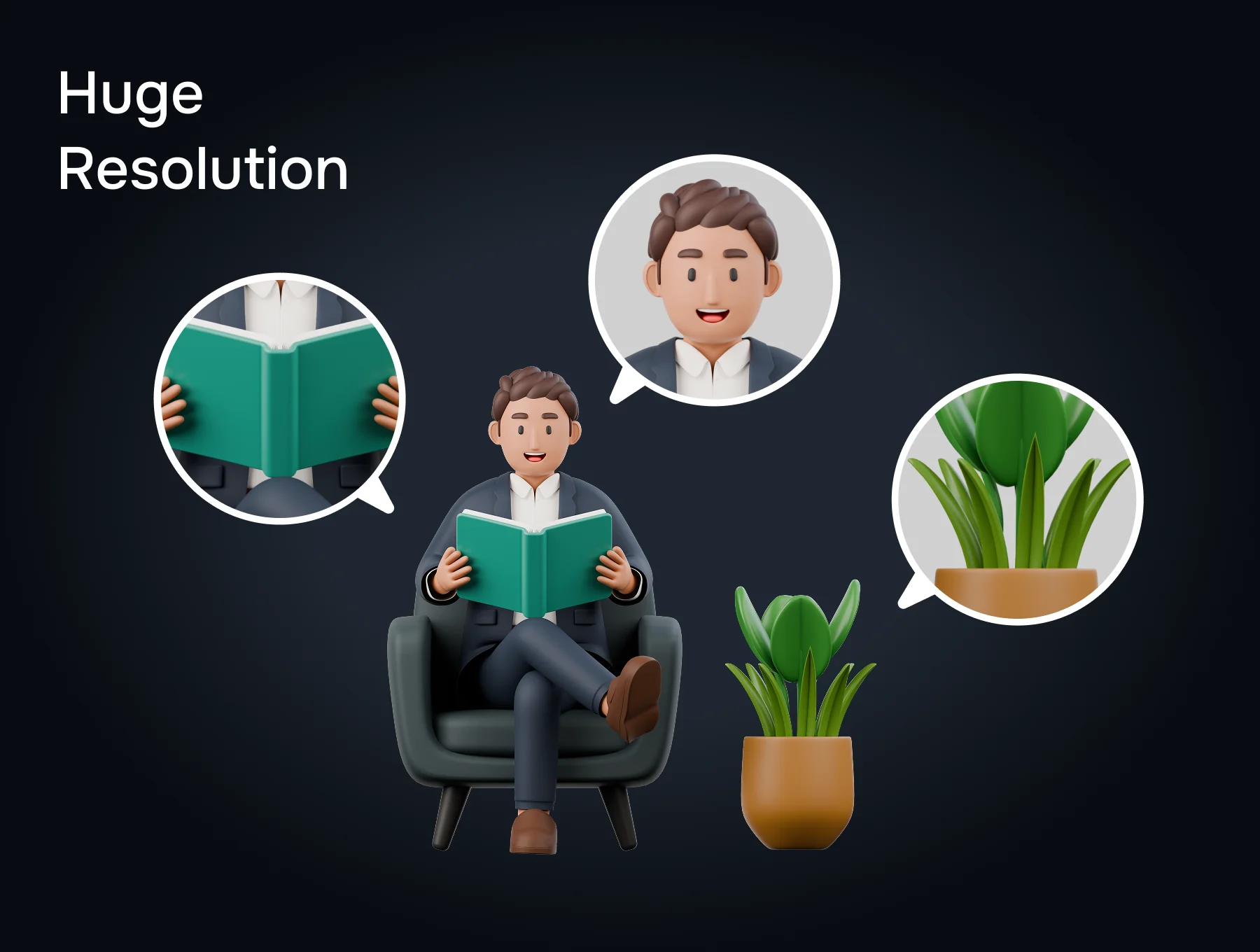 Business Man 3D Character Pack 3