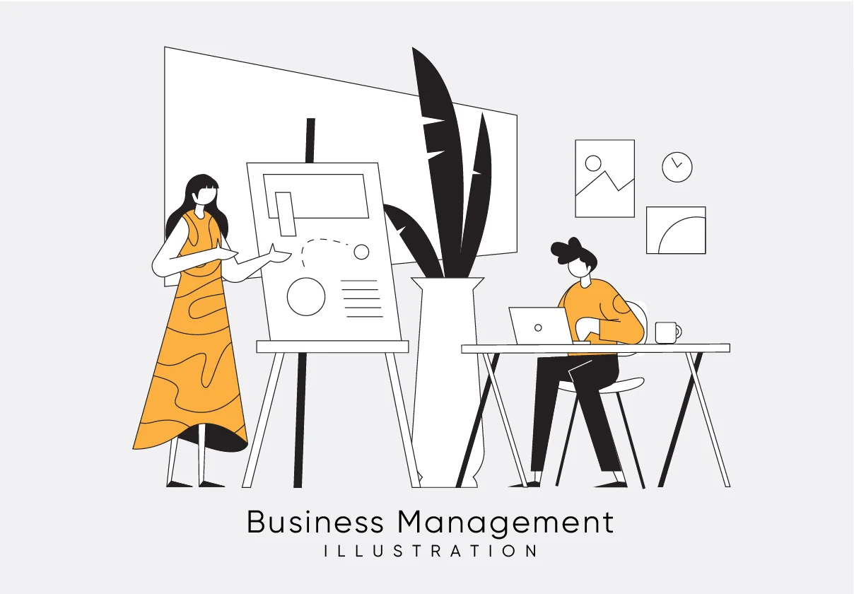Business Management Illustration Kit