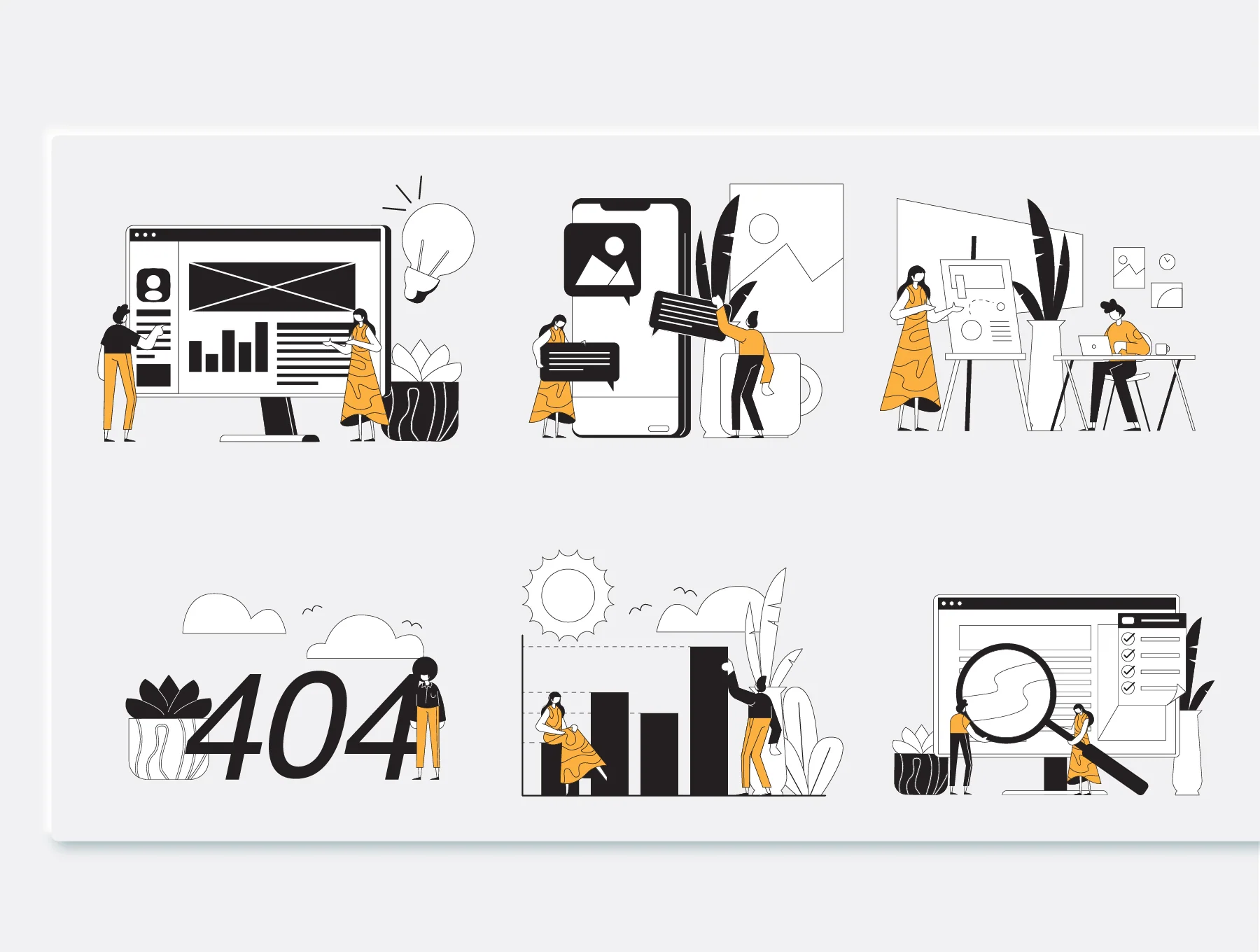 Business Management Illustration Kit 5