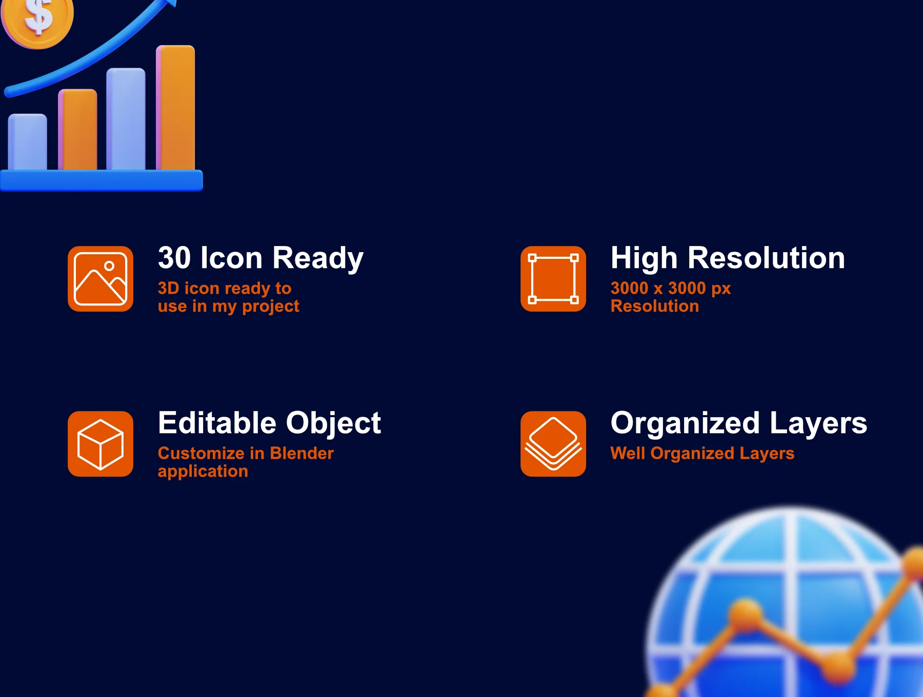 Business Marketing 3D Icons Packs 2