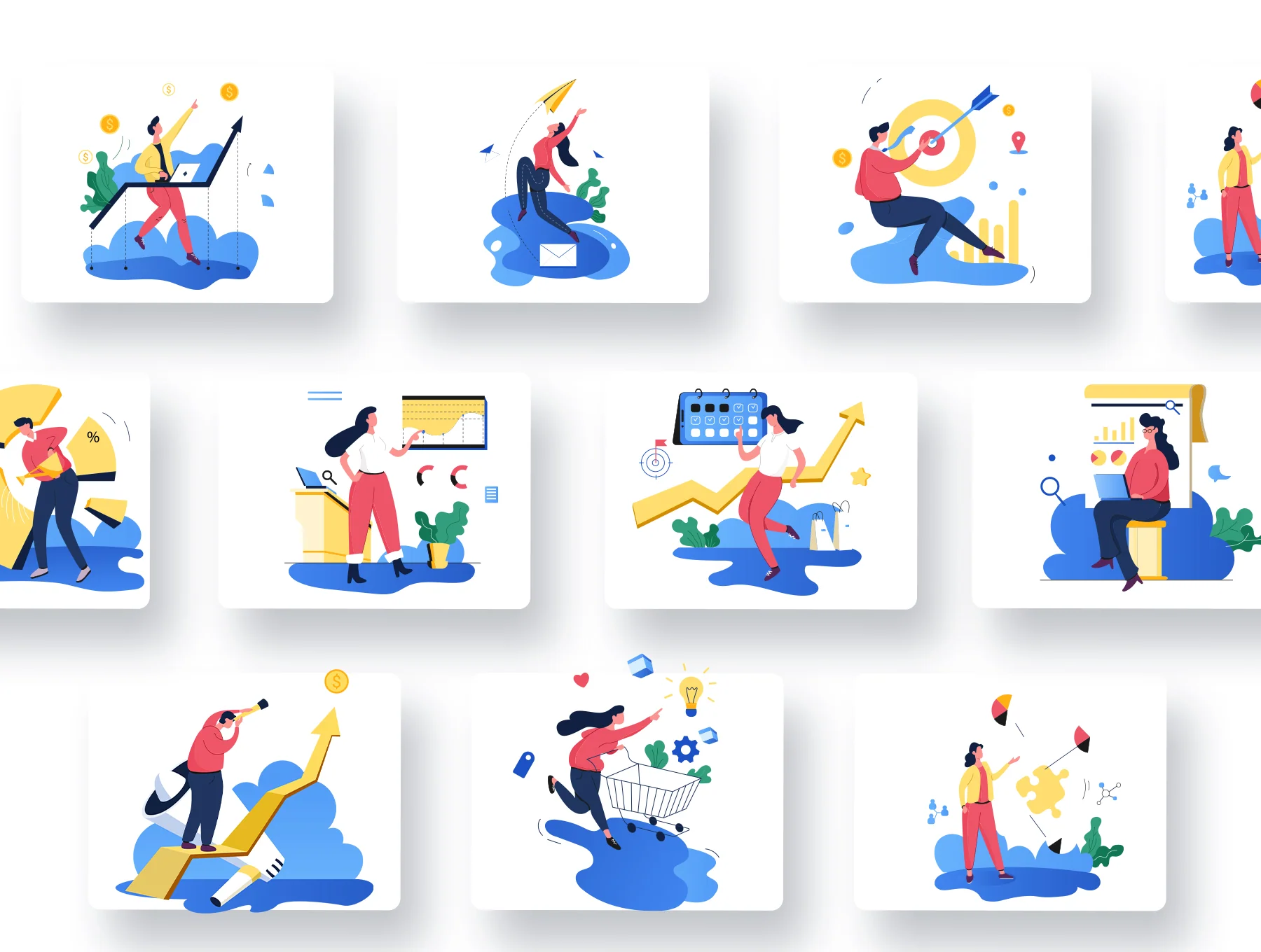 Marketing Digital Illustration Kits 3