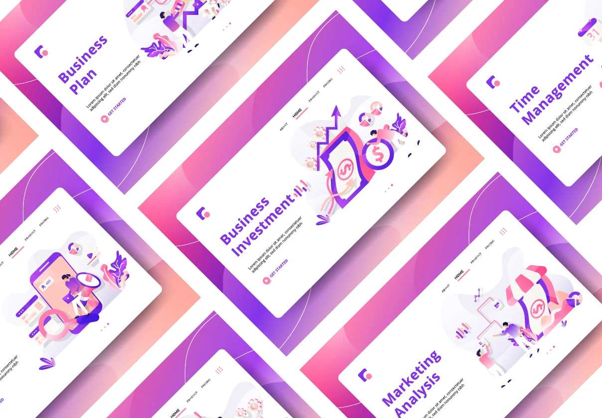 Business Marketing Landing Page Vol 2