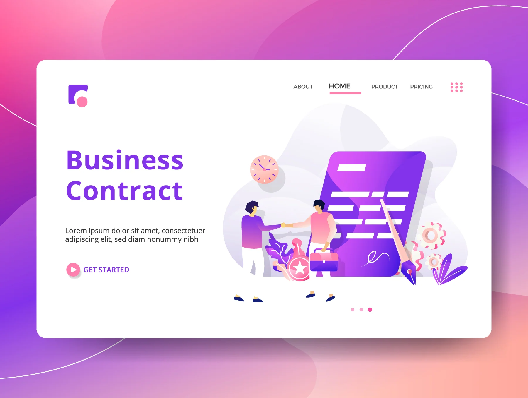 Business Marketing Landing Page Vol 2