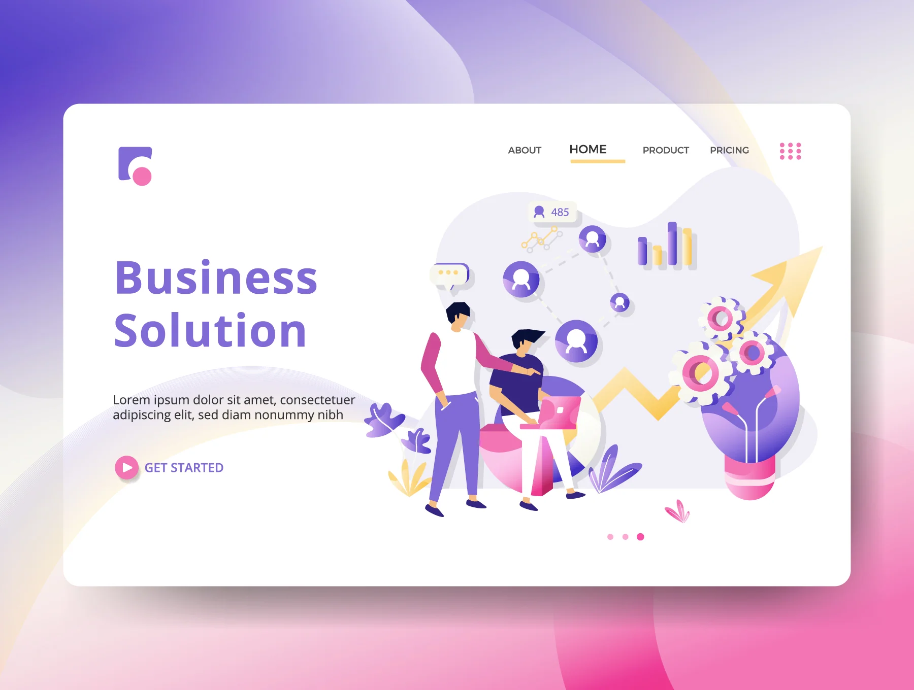 Business Marketing Landing Page 3